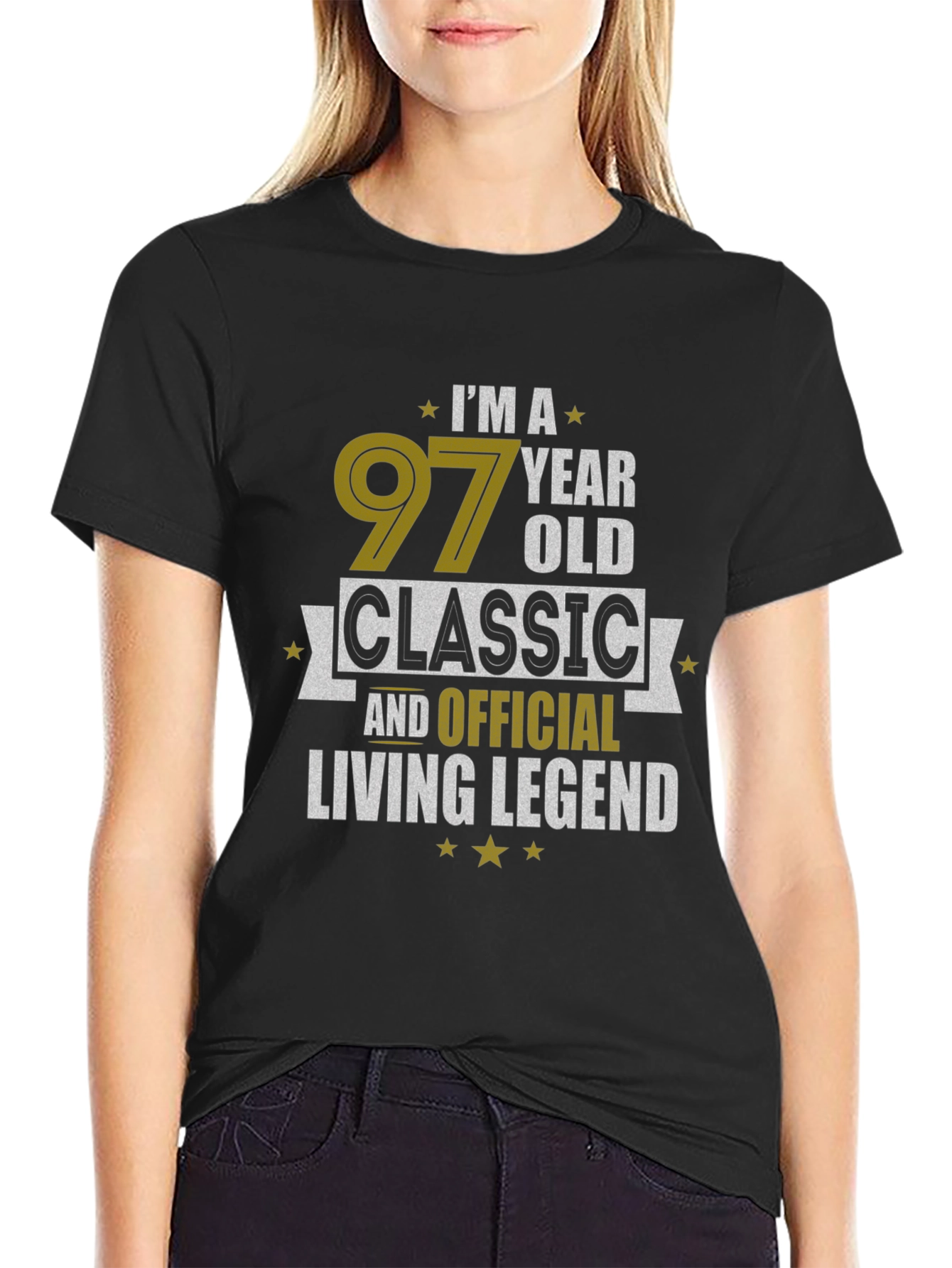 97 Year Old Classic Living Legend Black T-Shirt