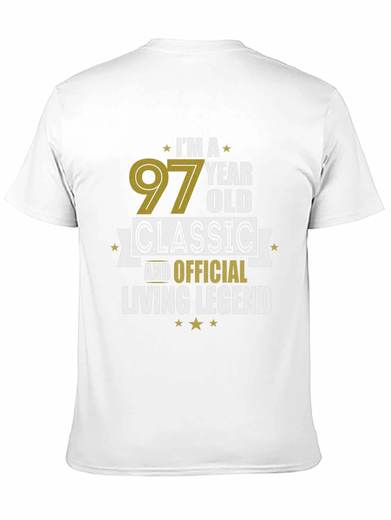 97 Year Old Classic Living Legend Black T-Shirt