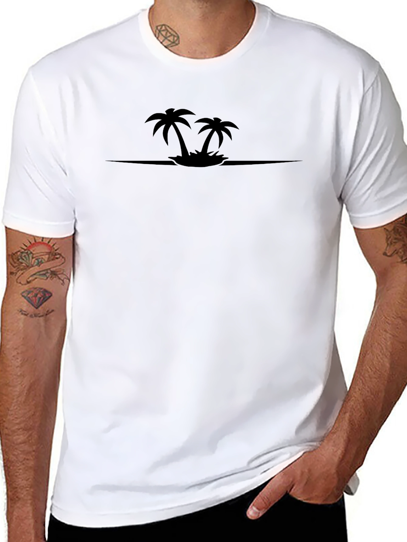 Tropical Palm Tree Island T-Shirt - Vacation Vibes