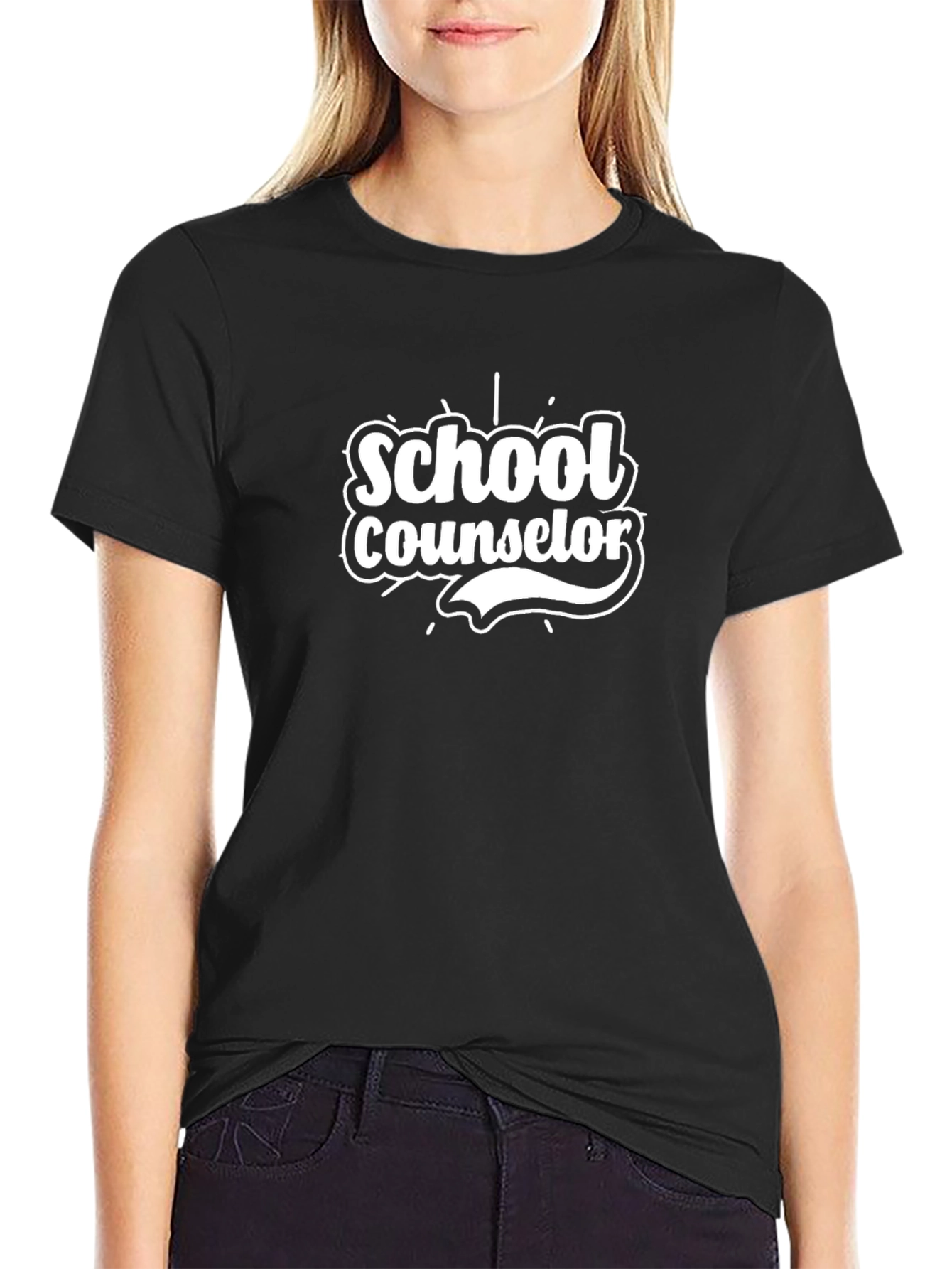 School Counselor T-Shirt - Black