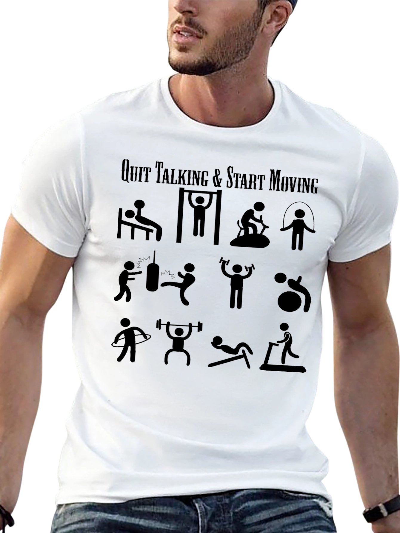 Workout Motivation T-Shirt - Start Moving