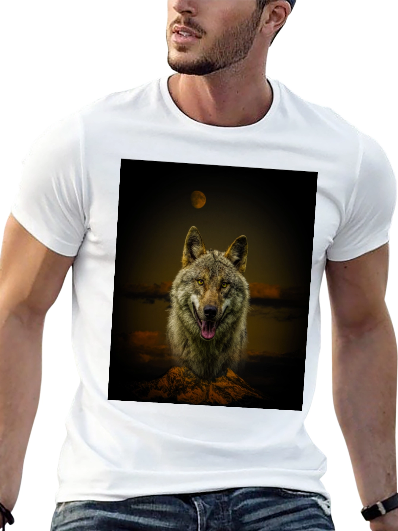 Wolf Graphic Print Tee
