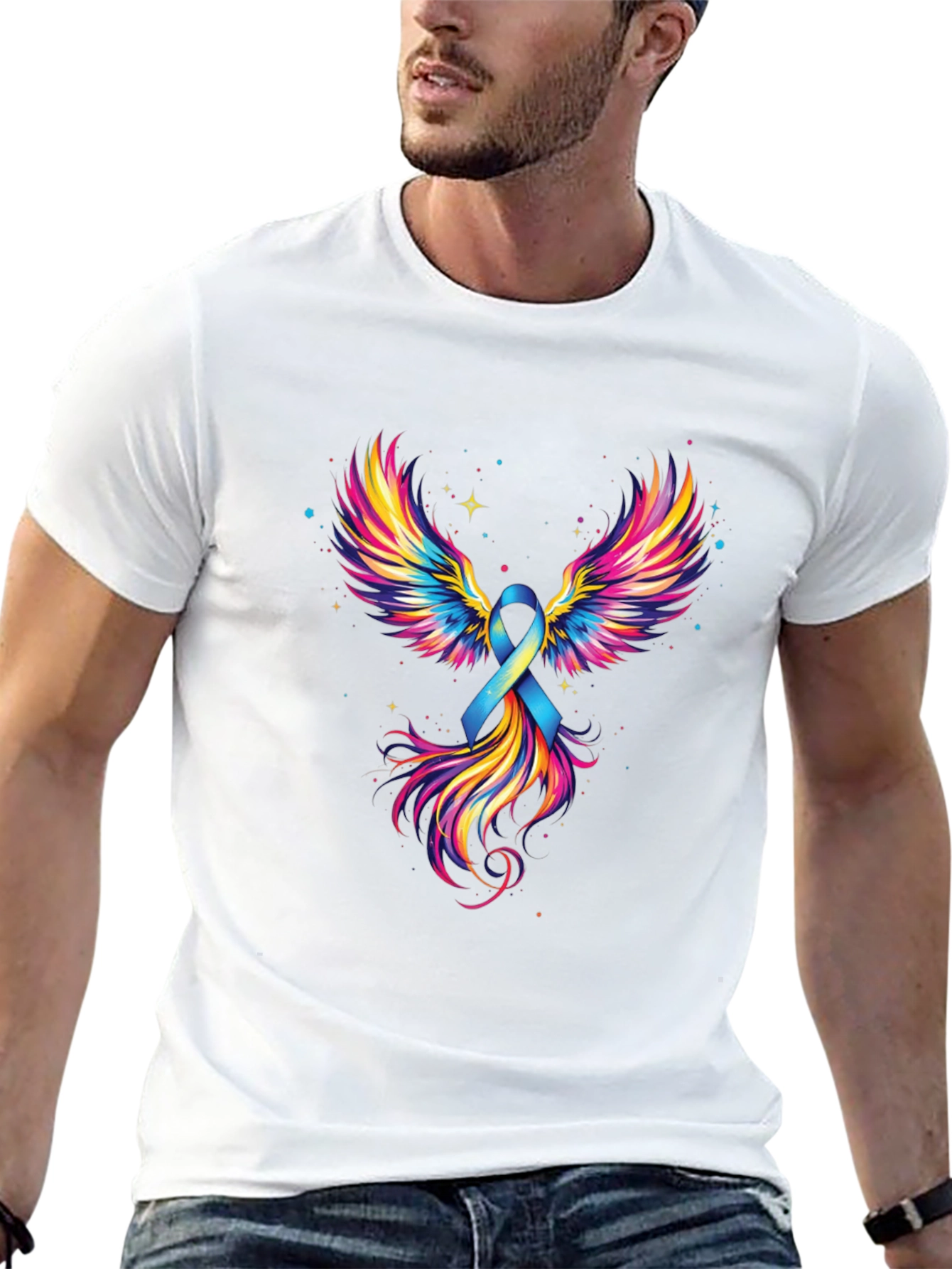 Ribbon Wings Graphic Tee - Awareness Shirt