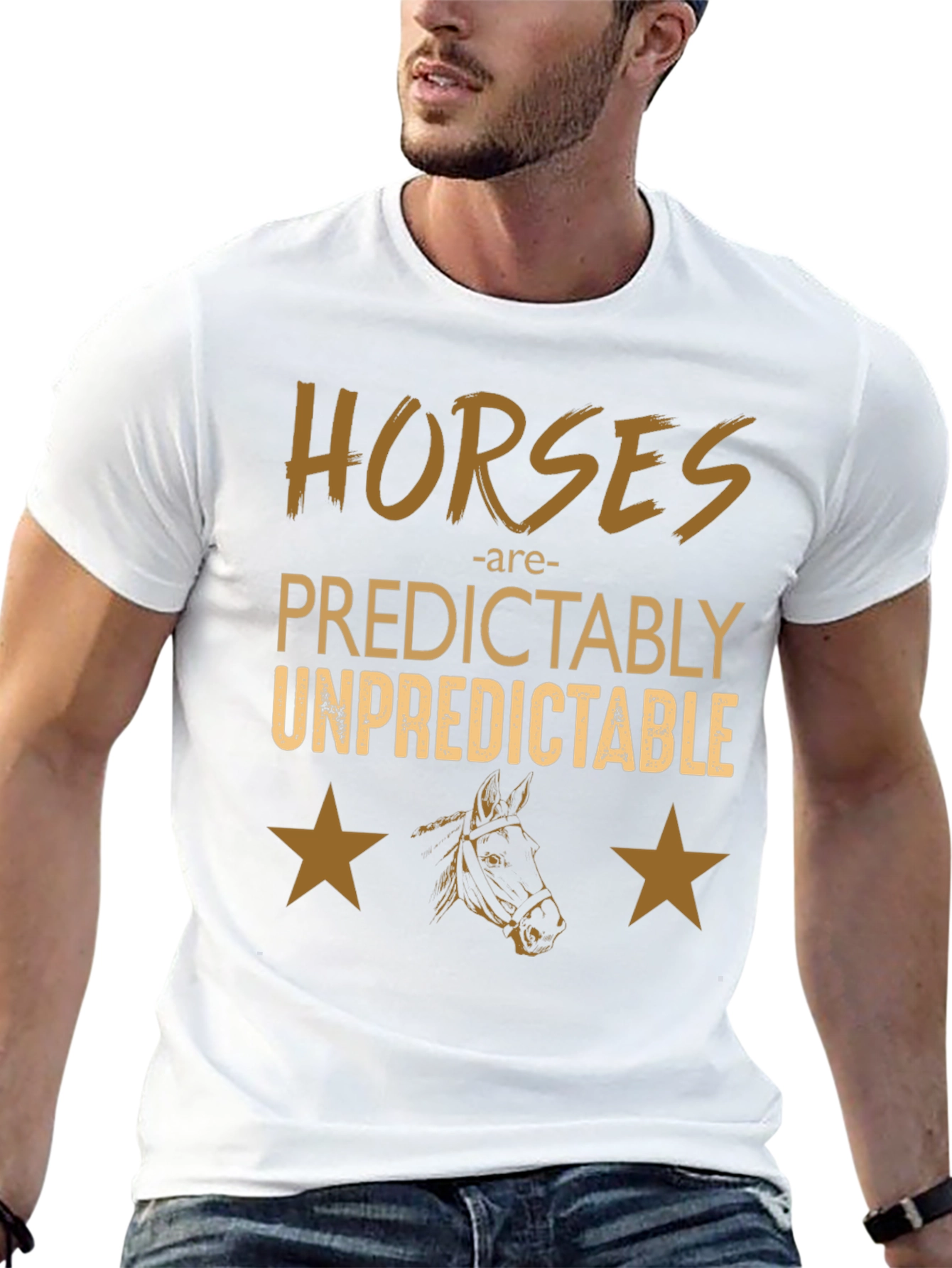 Horses Predictably Unpredictable Graphic Tee
