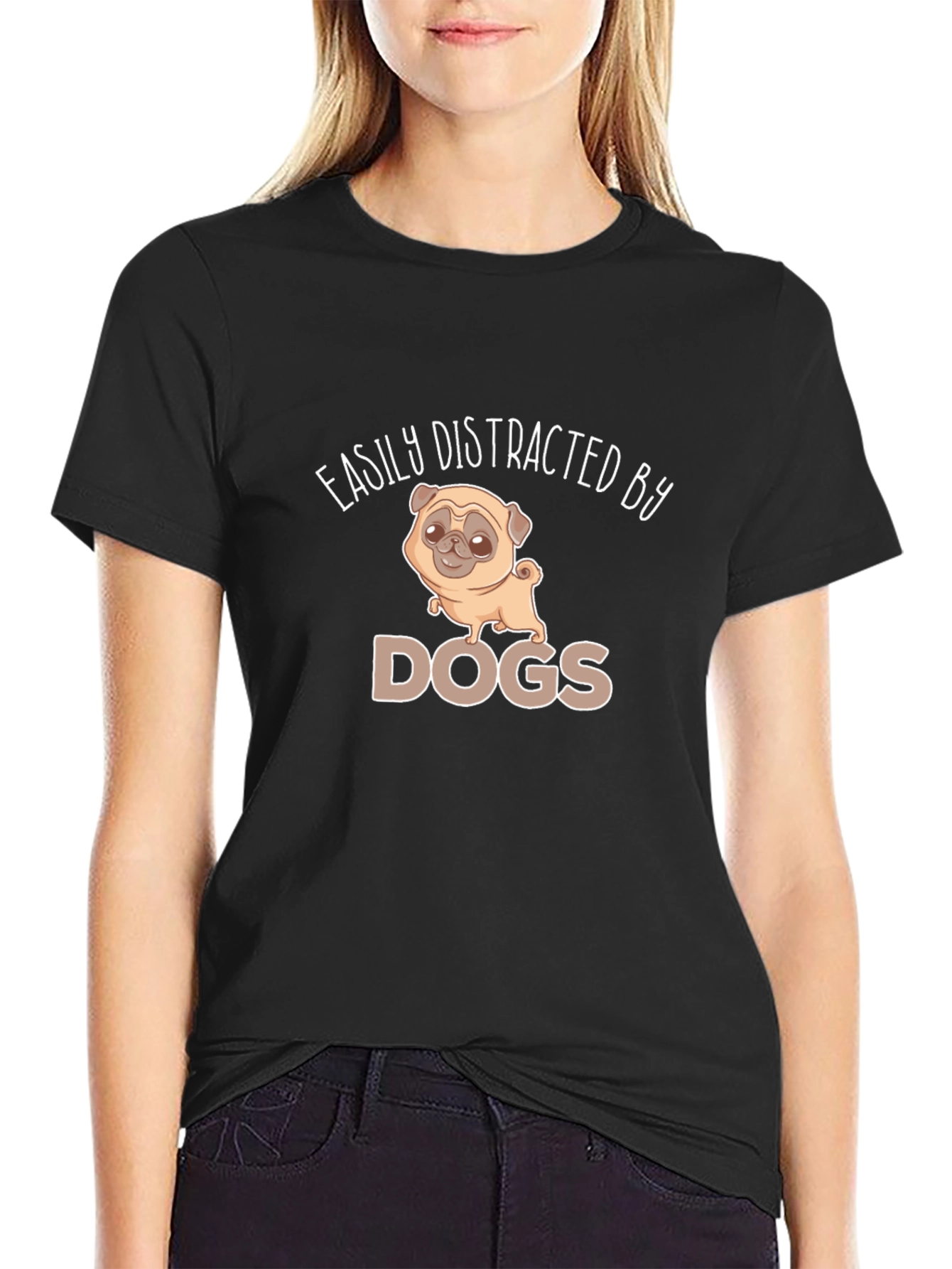 Easily Distracted By Dogs Graphic Tee