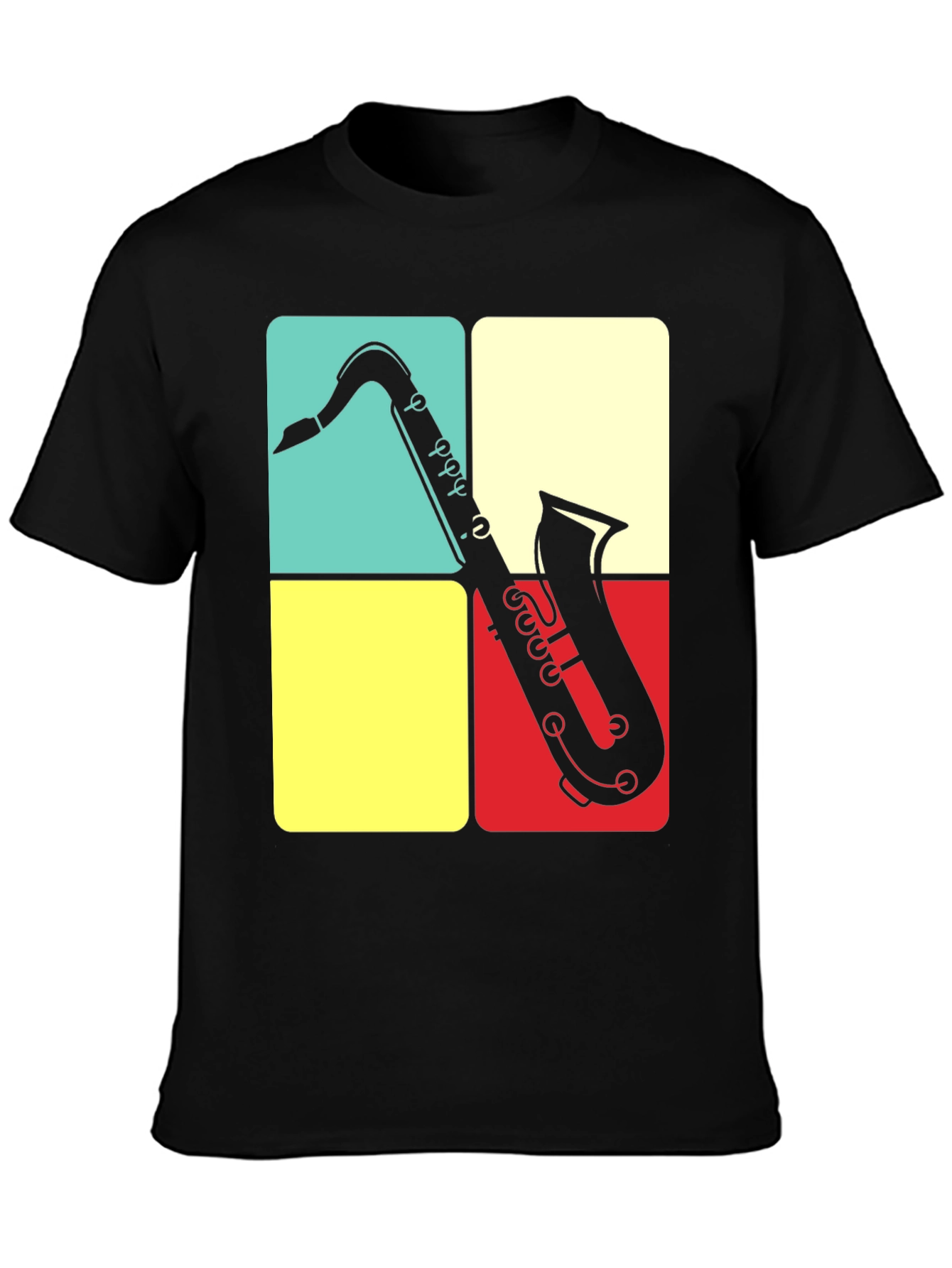 Saxophone Graphic Tee | Retro Musical Shirt