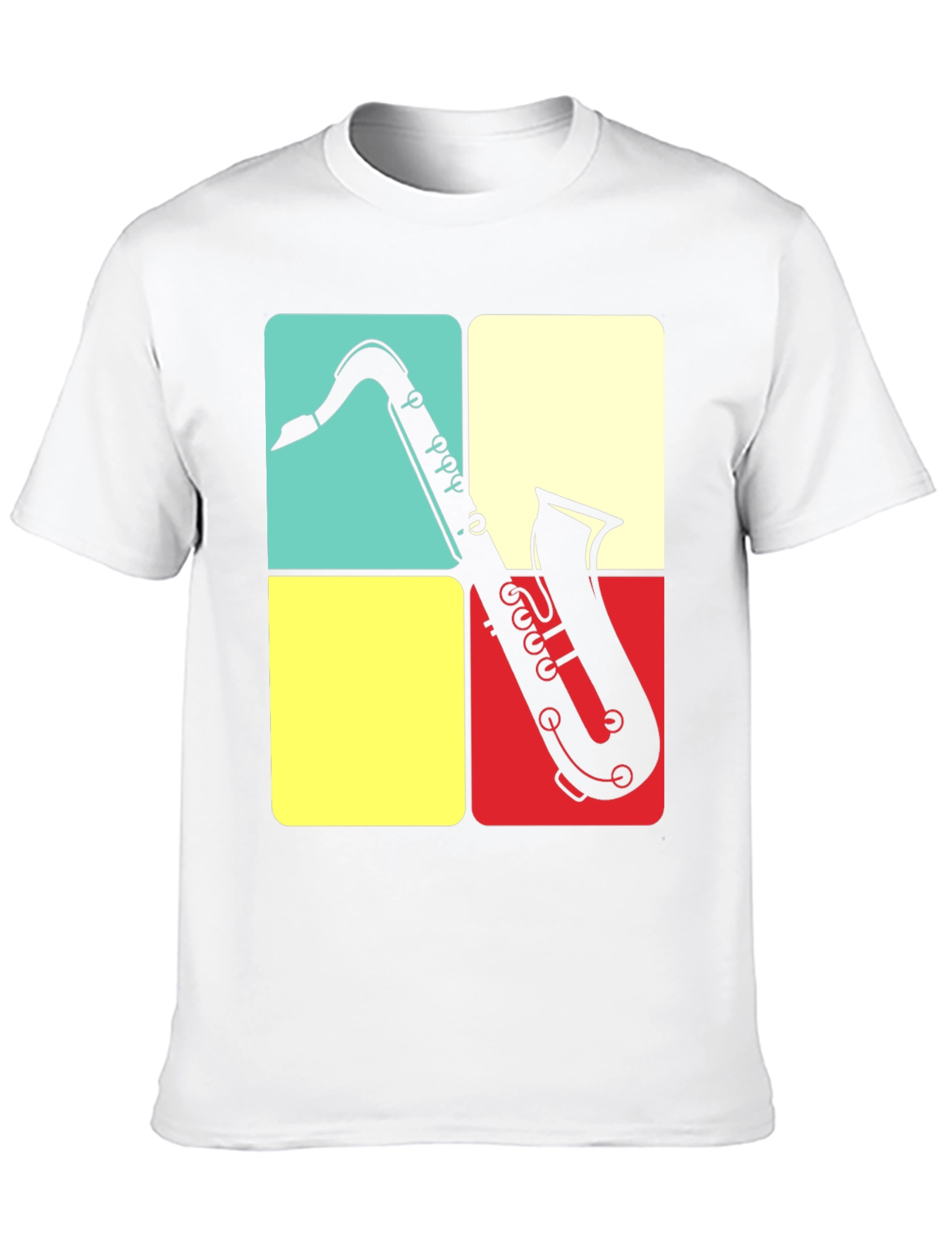 Saxophone Graphic Tee | Retro Musical Shirt
