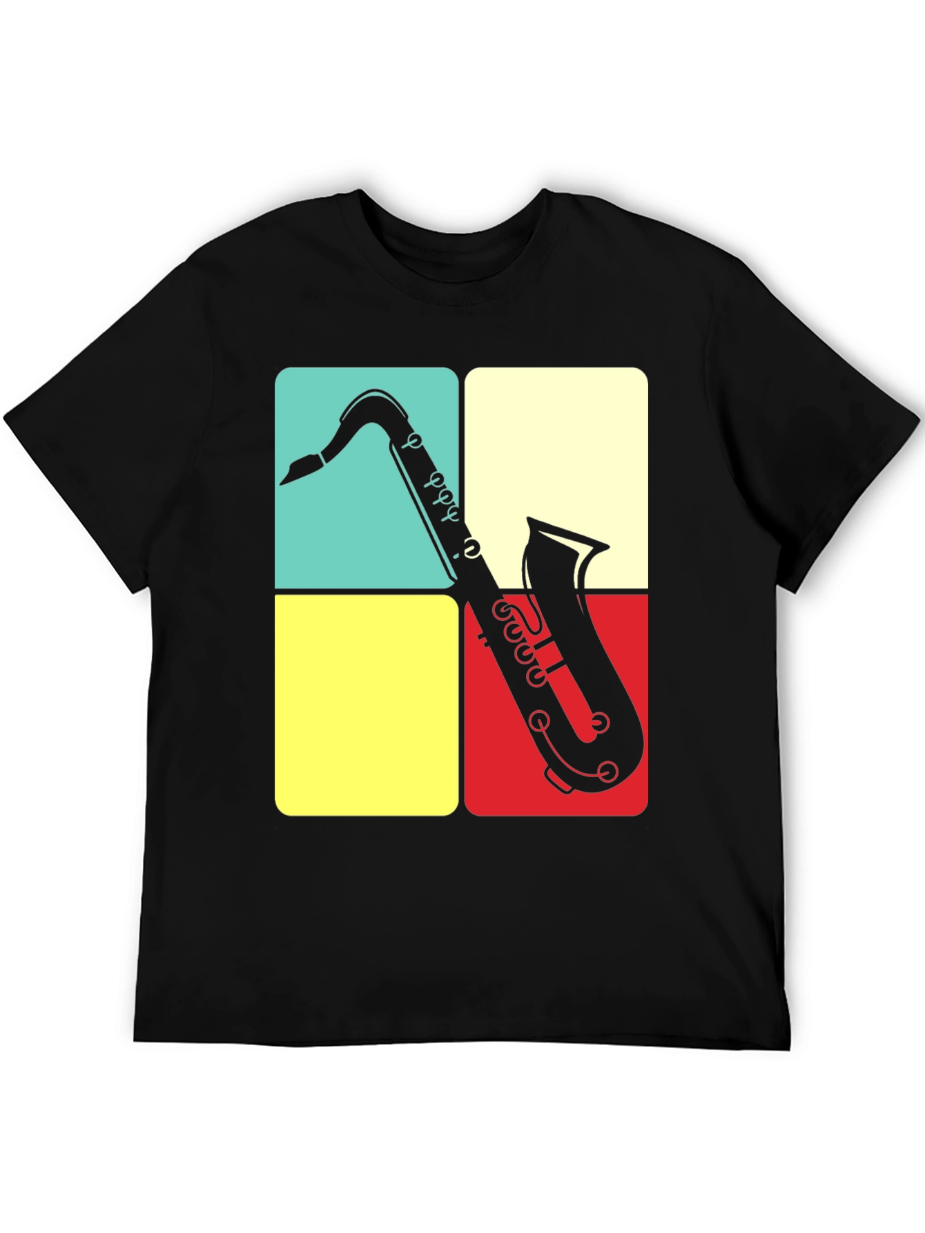 Saxophone Graphic Tee | Retro Musical Shirt