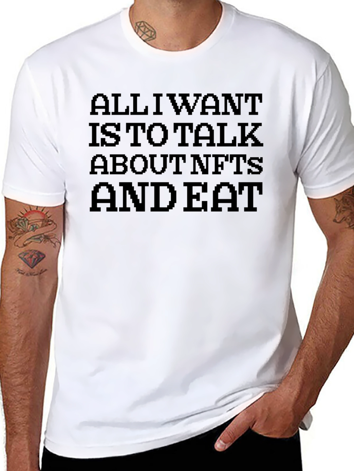 NFT Enthusiast Graphic Tee - Eat Sleep NFTs