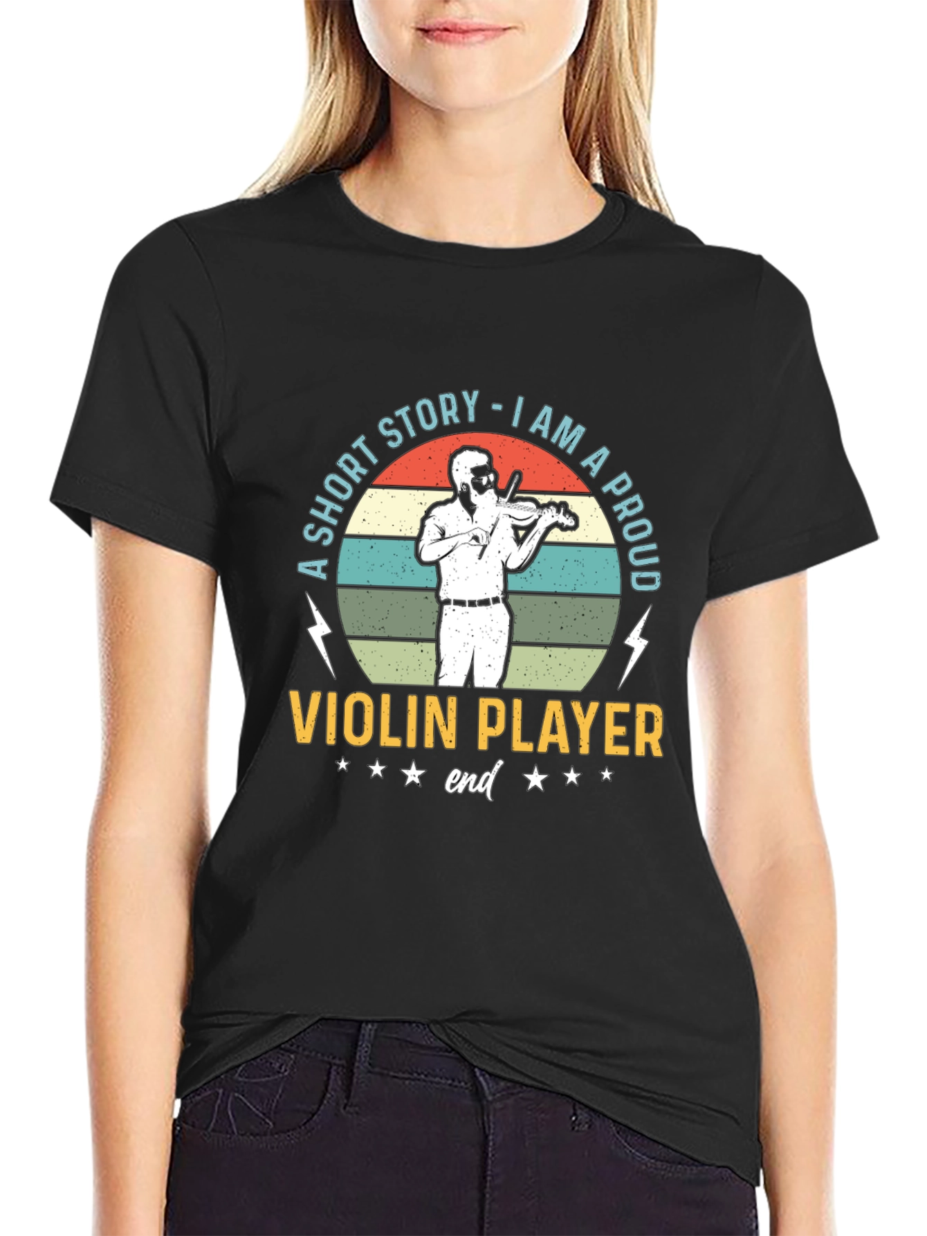 Proud Violin Player Graphic T-Shirt