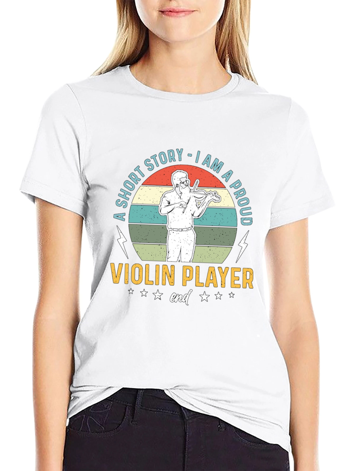 Proud Violin Player Graphic T-Shirt