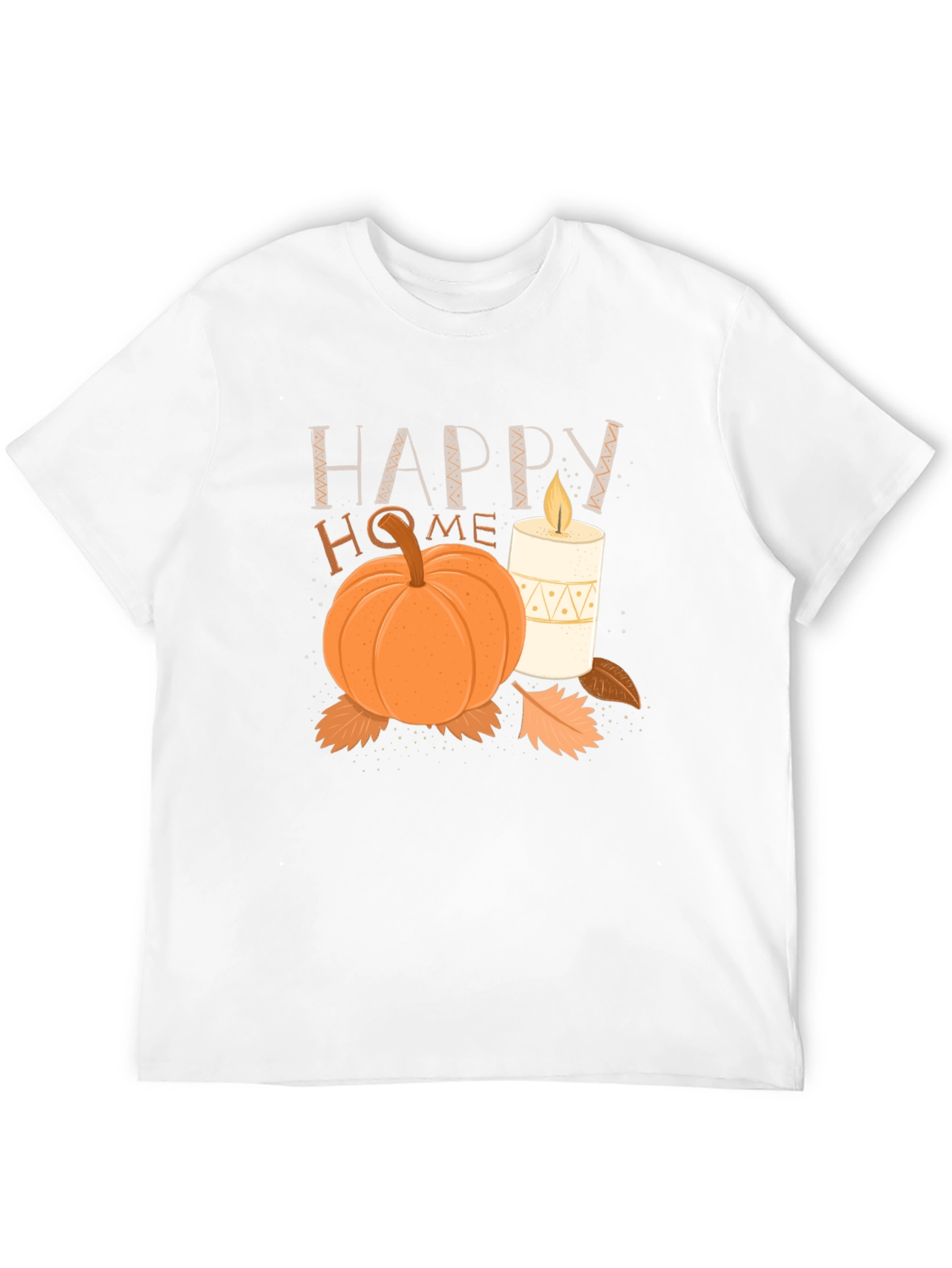 Happy Home Fall Graphic Tee - Cozy Autumn Vibes