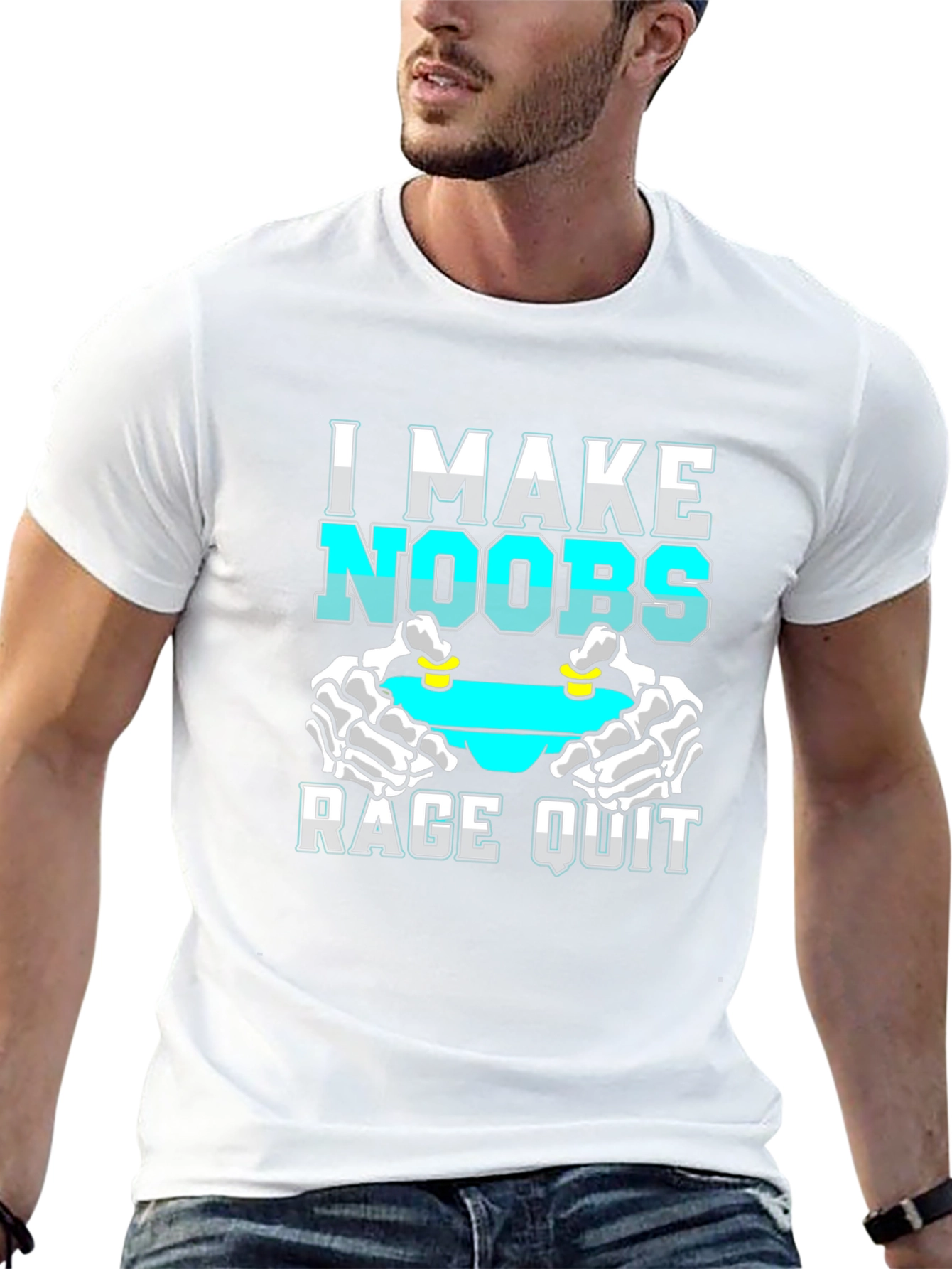 I Make Noobs Rage Quit T-Shirt Gamer Gift