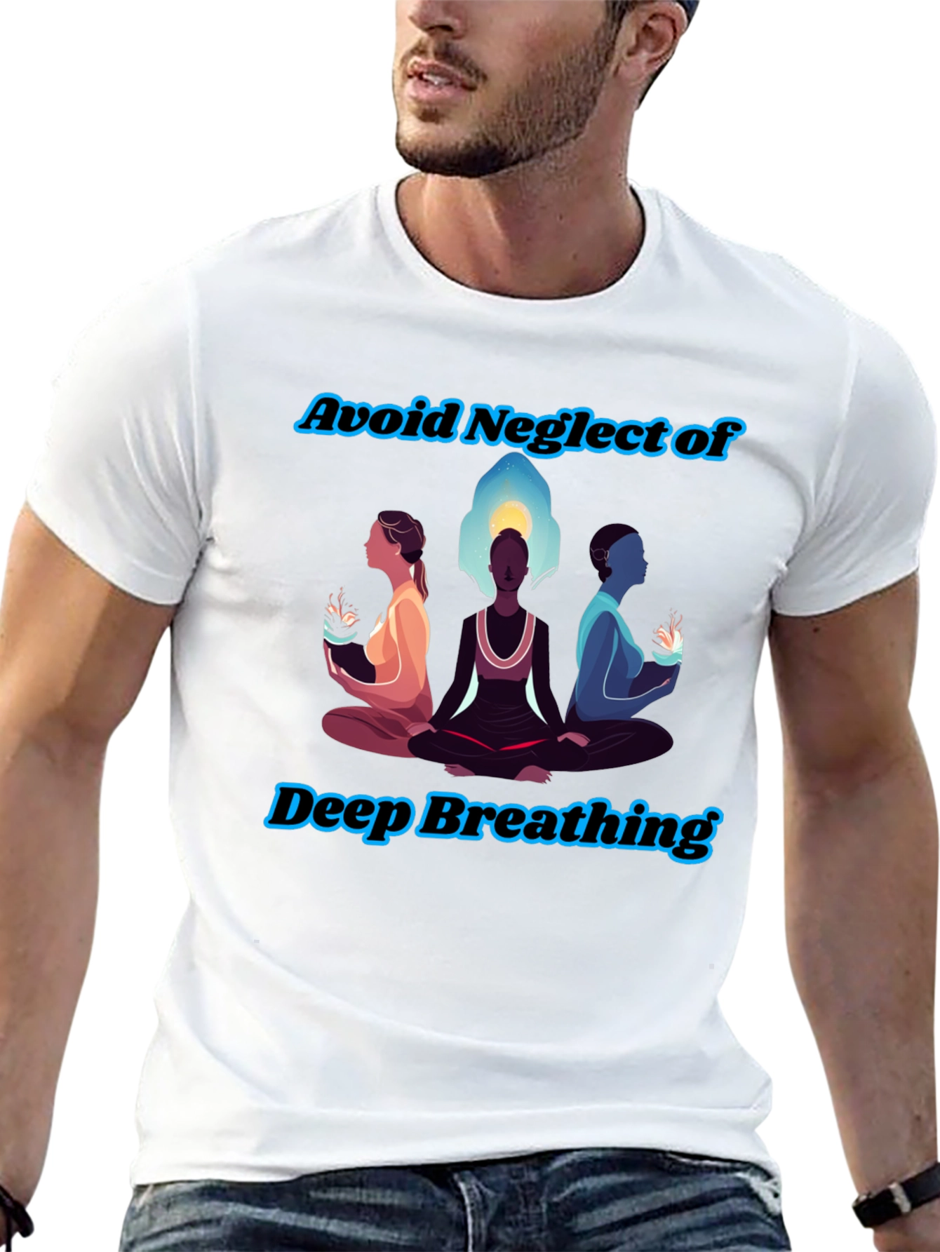 Zen Breathing T-Shirt - Avoid Neglect