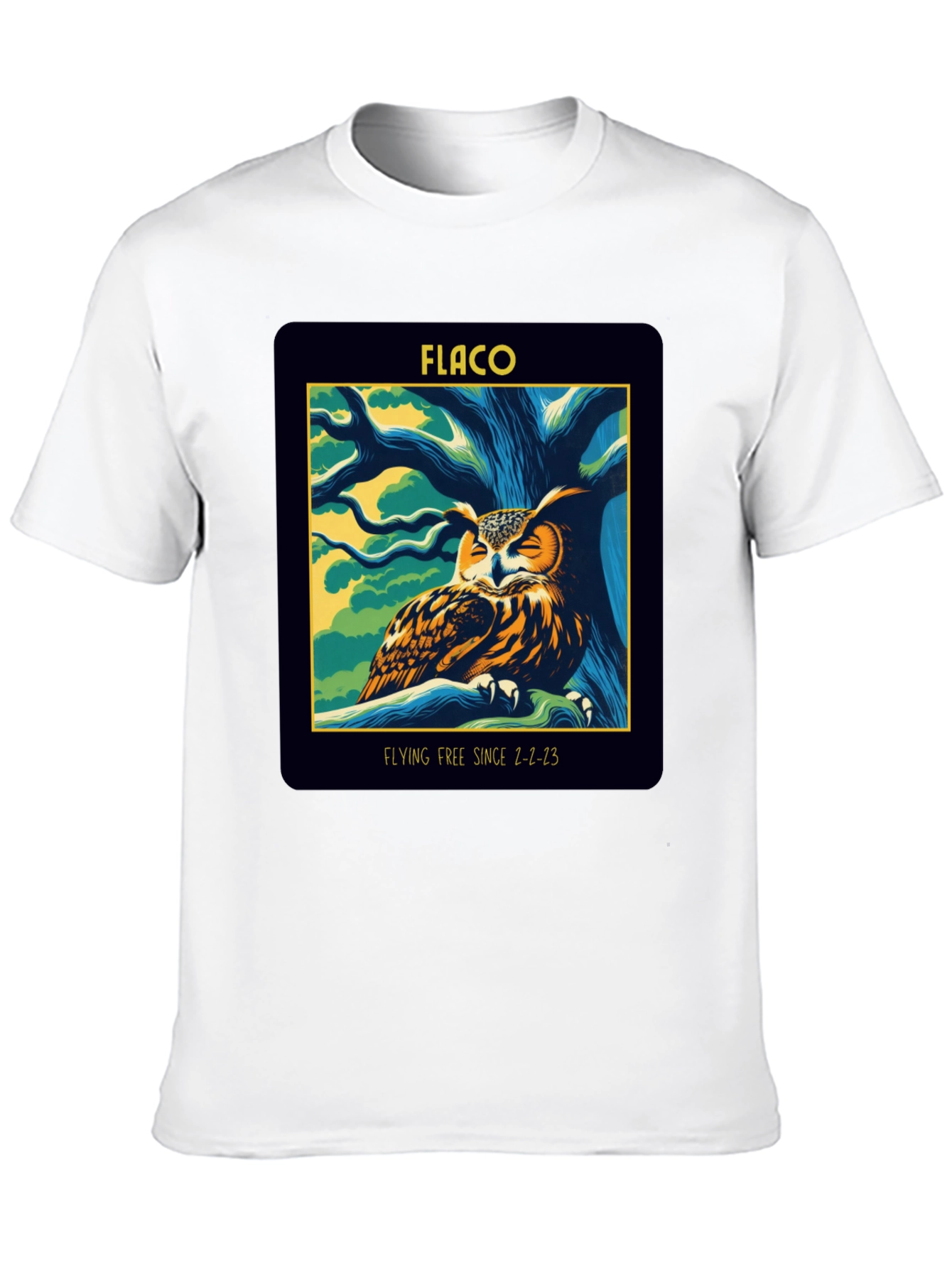 Flaco Owl Memorial Graphic T-Shirt