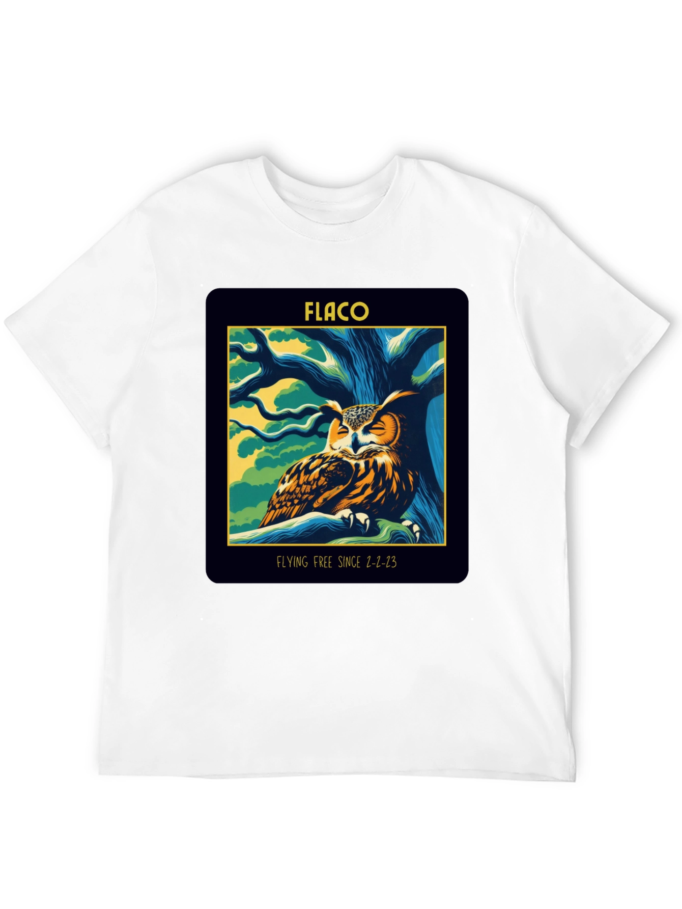 Flaco Owl Memorial Graphic T-Shirt