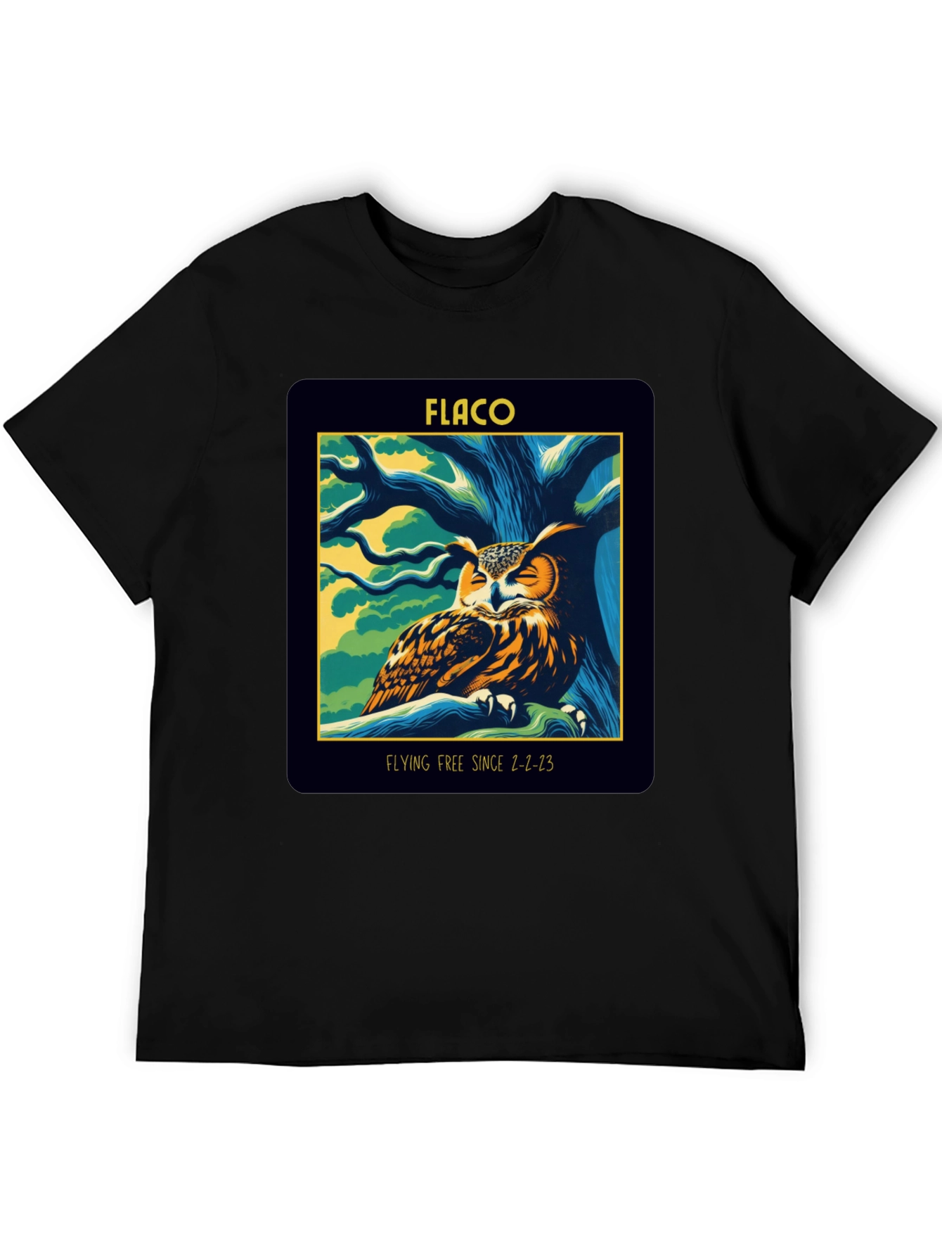 Flaco Owl Memorial Graphic T-Shirt