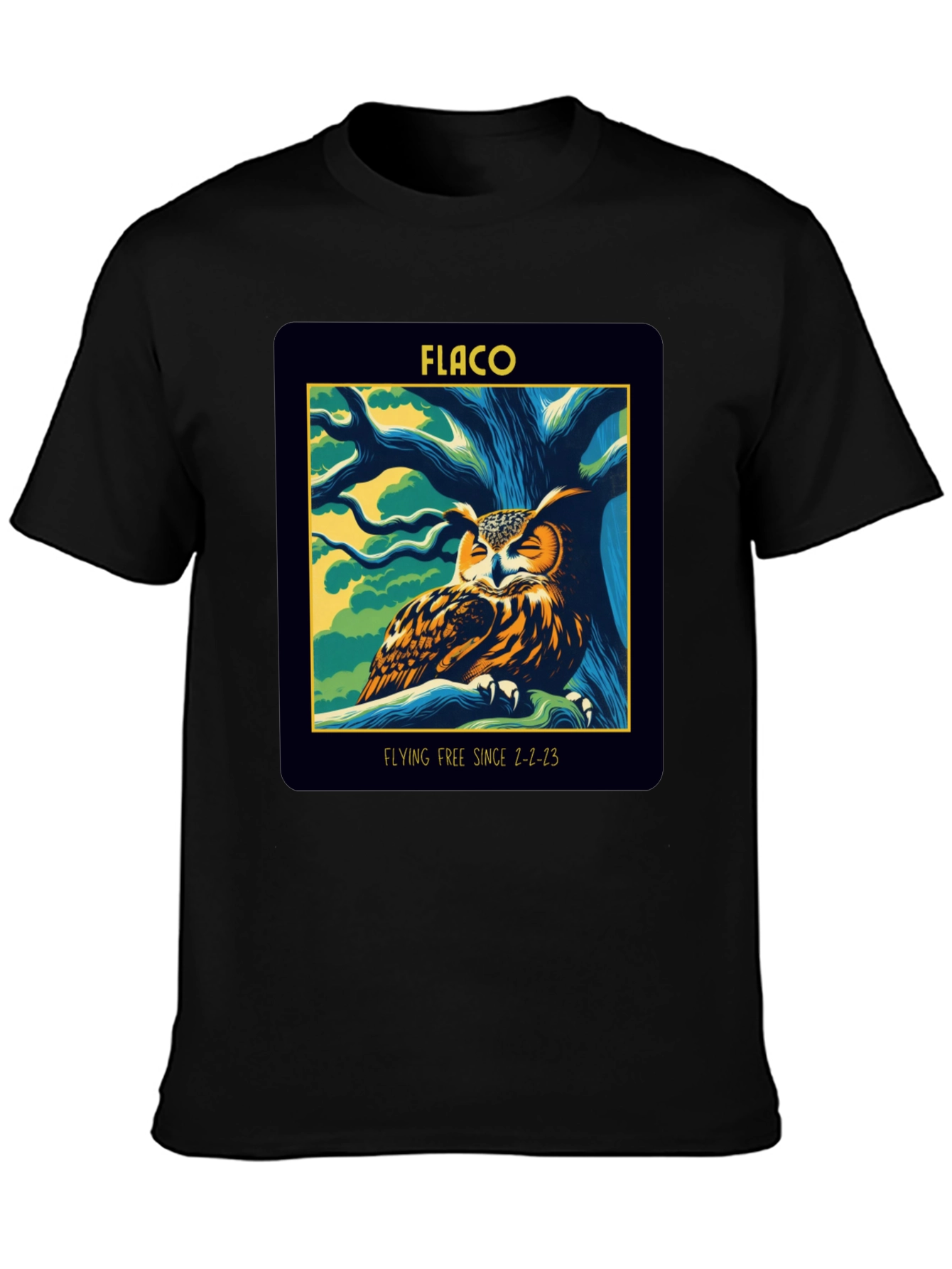 Flaco Owl Memorial Graphic T-Shirt