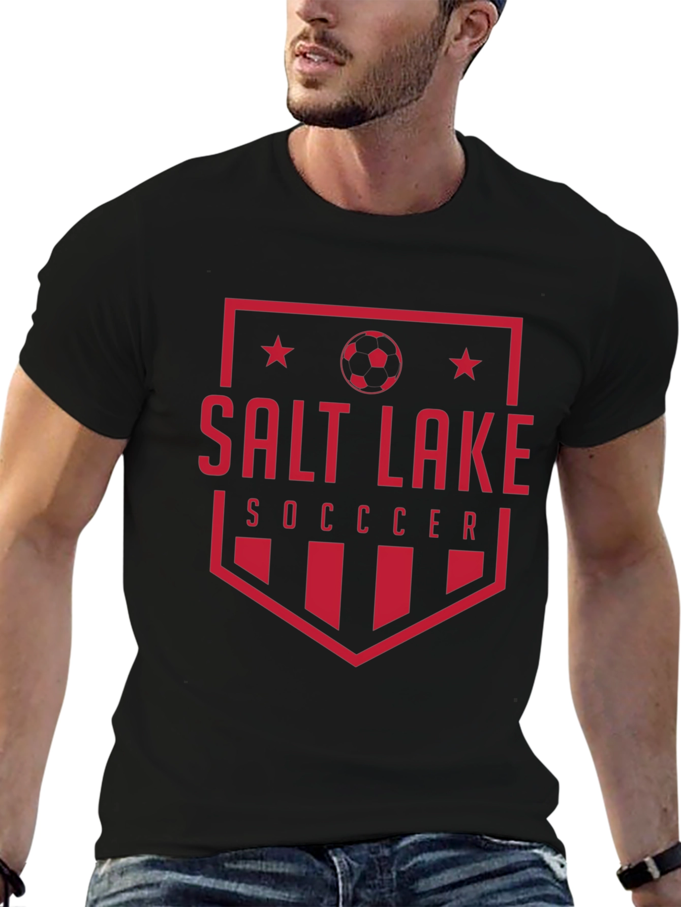 Salt Lake Soccer Black Graphic Tee