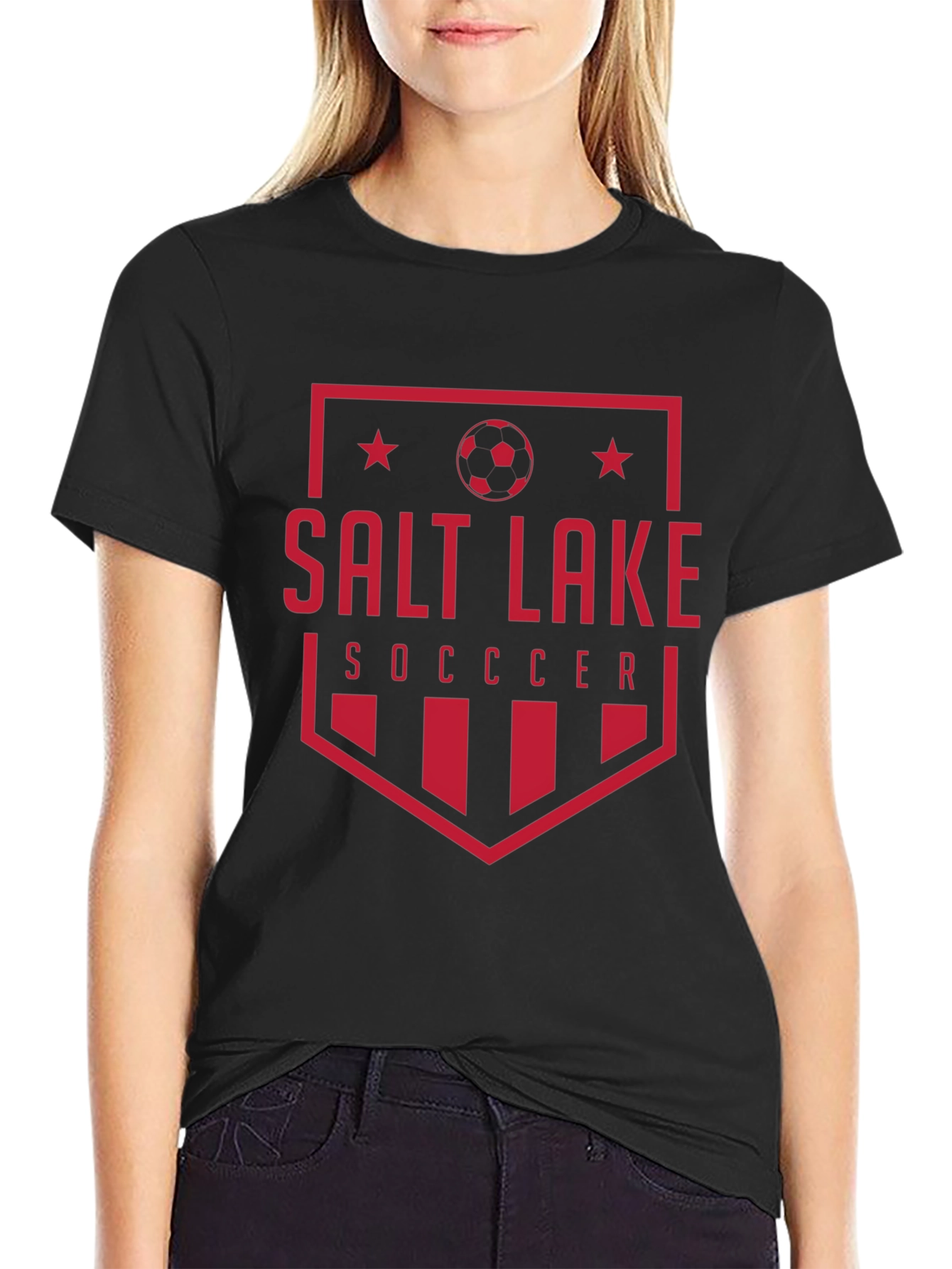Salt Lake Soccer Black Graphic Tee
