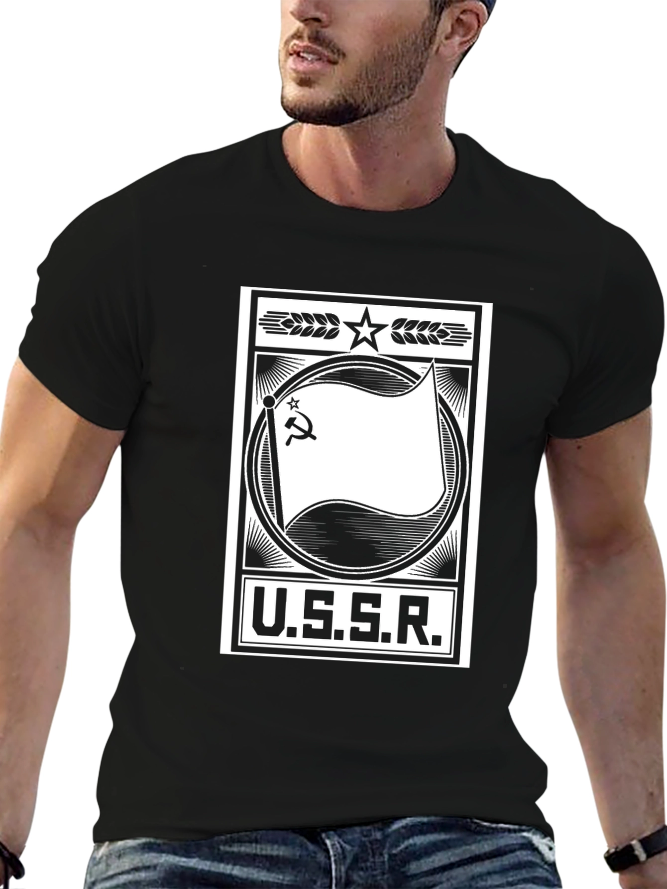 USSR Emblem T-Shirt - Black