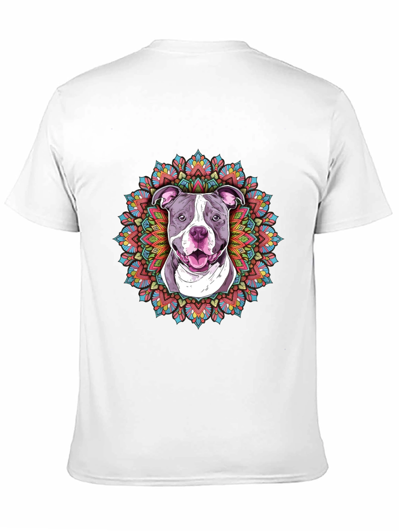 Pitbull Mandala Graphic Tee - Stylish Dog Lover Shirt