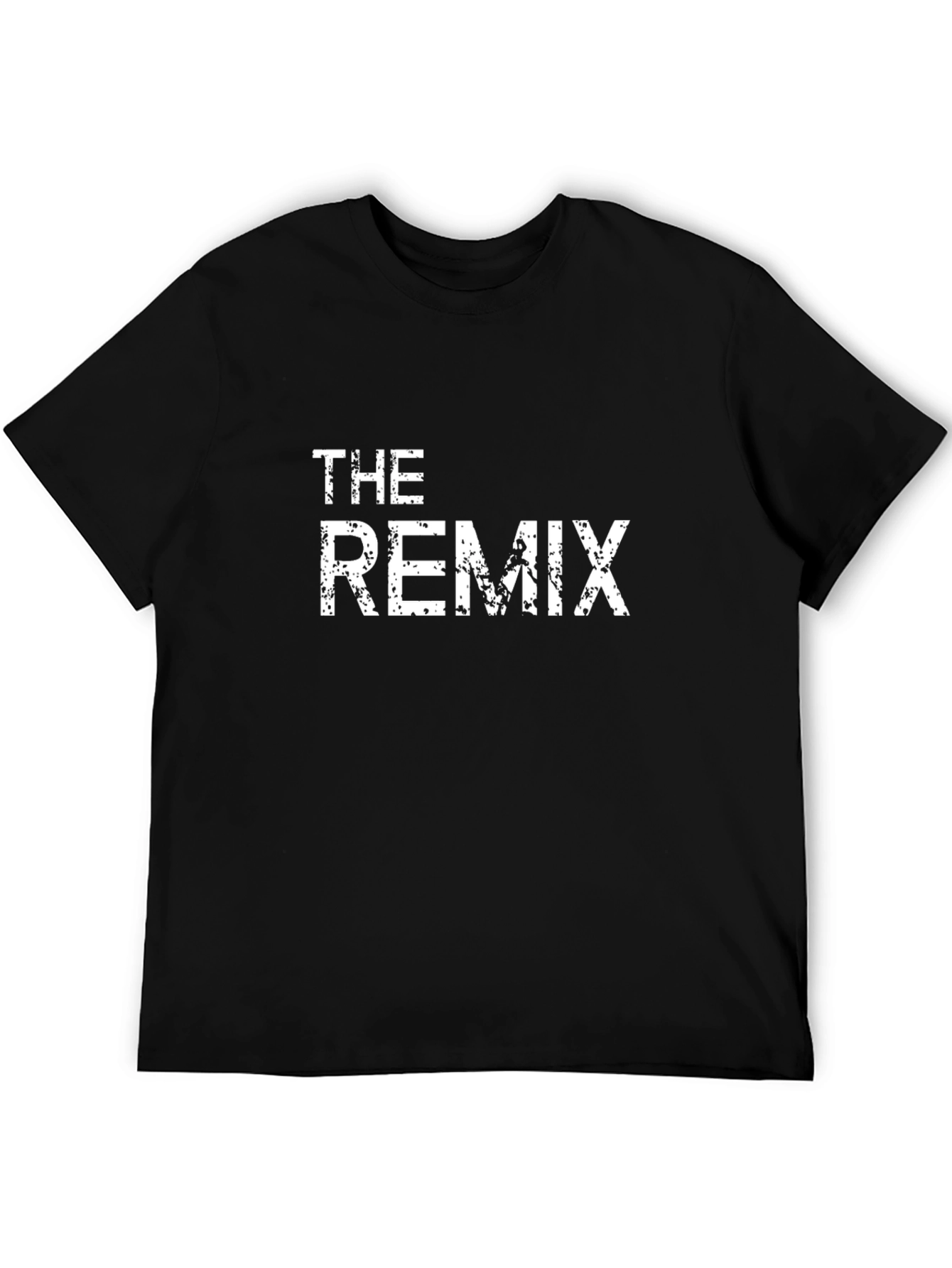 The Remix Distressed Graphic Black T-Shirt