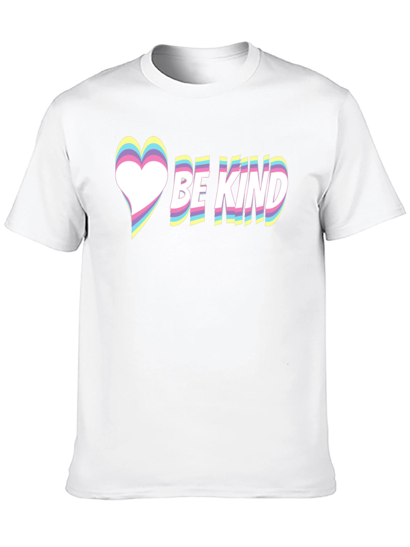 Be Kind Heart Graphic Tee - Black Casual T-Shirt
