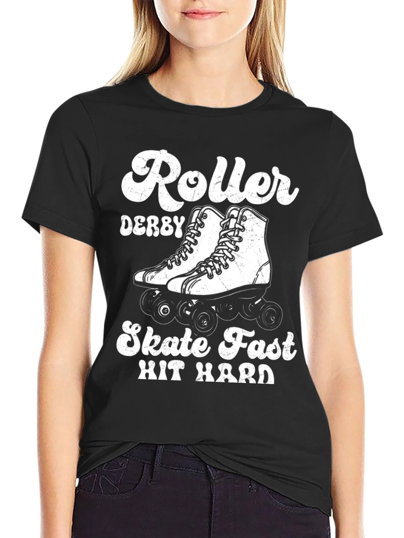 Roller Derby Skate Fast Hit Hard T-Shirt