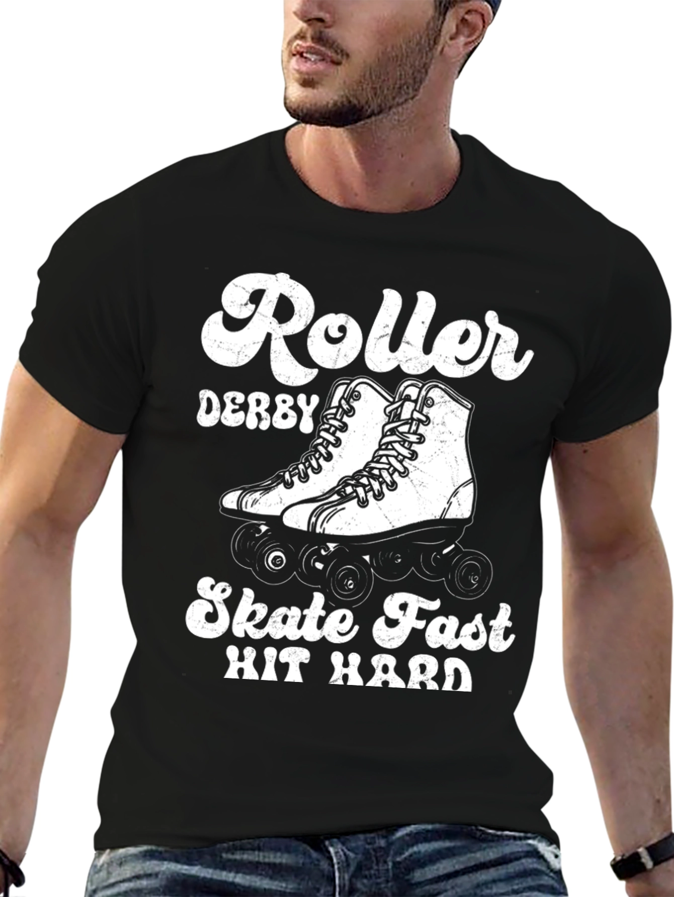 Roller Derby Skate Fast Hit Hard T-Shirt