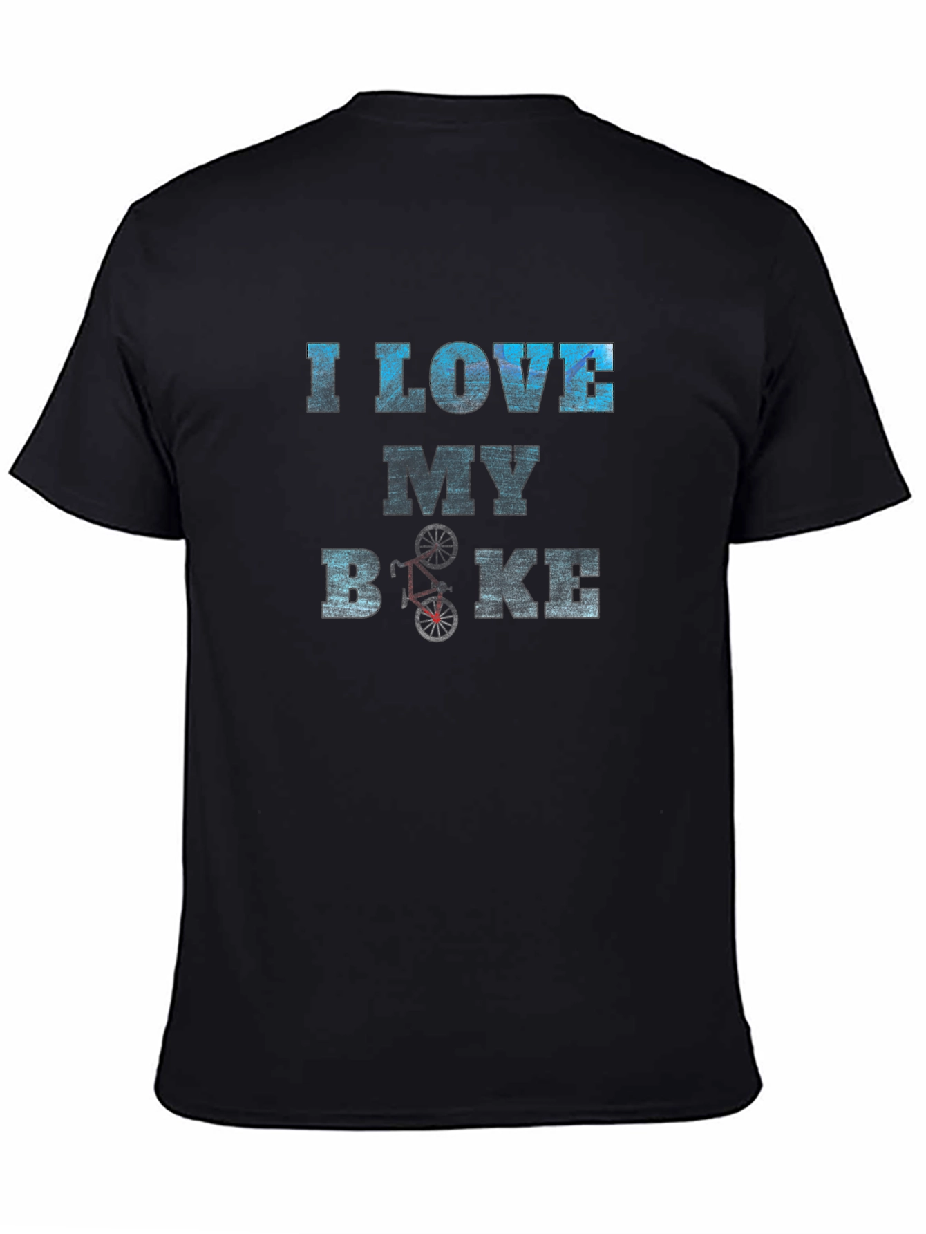 I Love My Bike Graphic Tee - Black