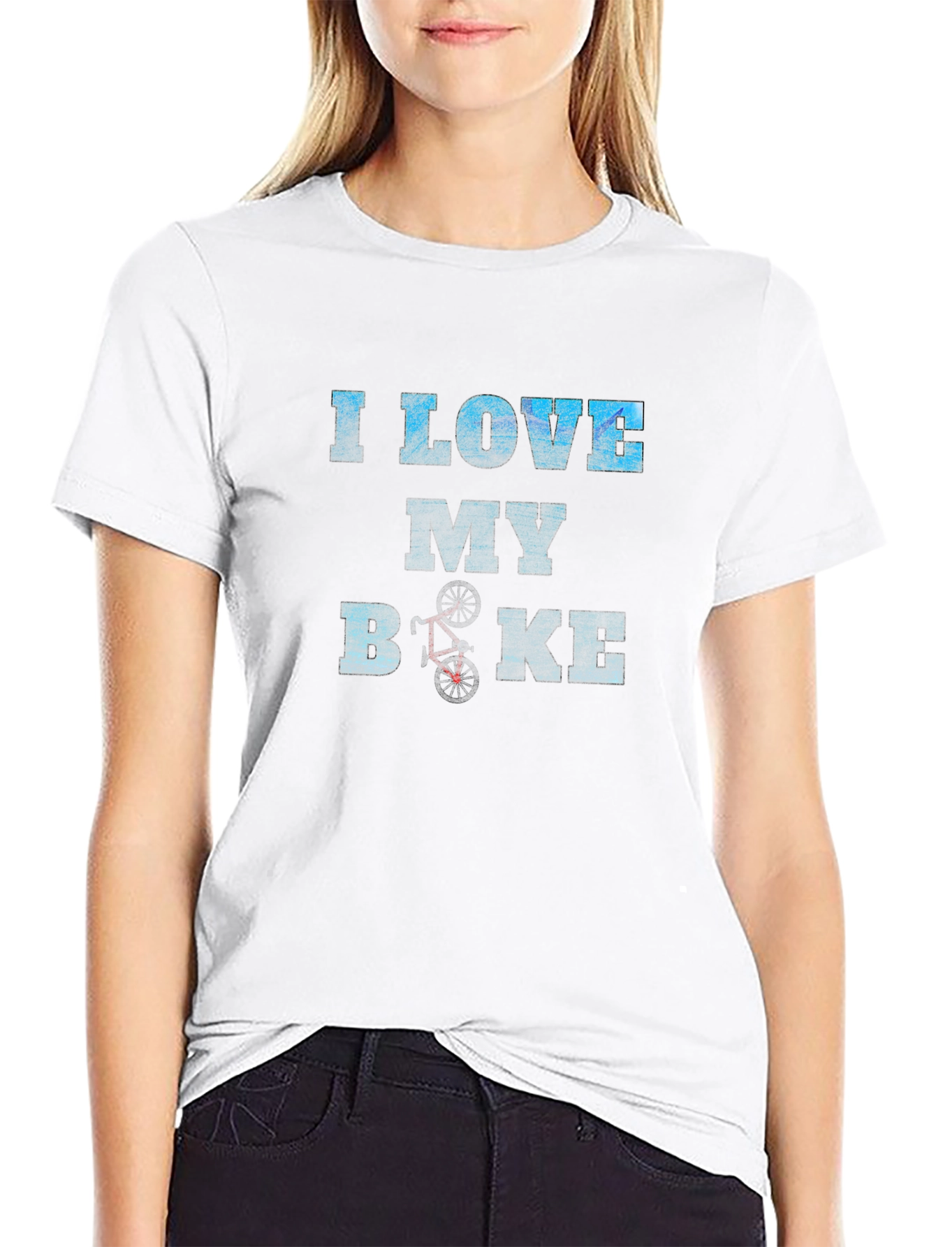 I Love My Bike Graphic Tee - Black