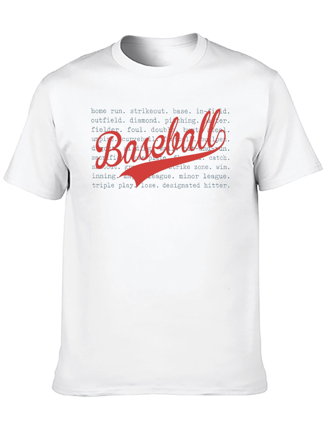 Baseball T-Shirt - Black Cotton Graphic Tee