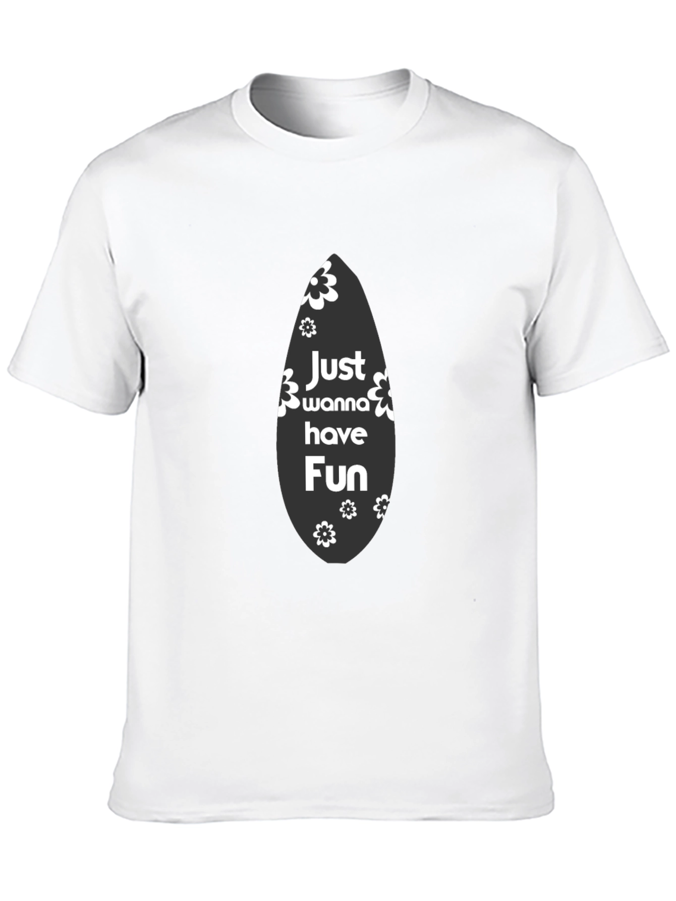 Just Wanna Have Fun Black Graphic Tee