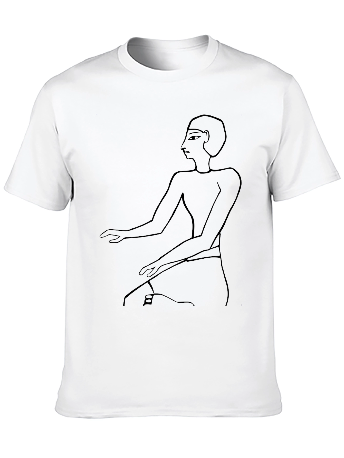 Egyptian Pharaoh Art Black T-Shirt