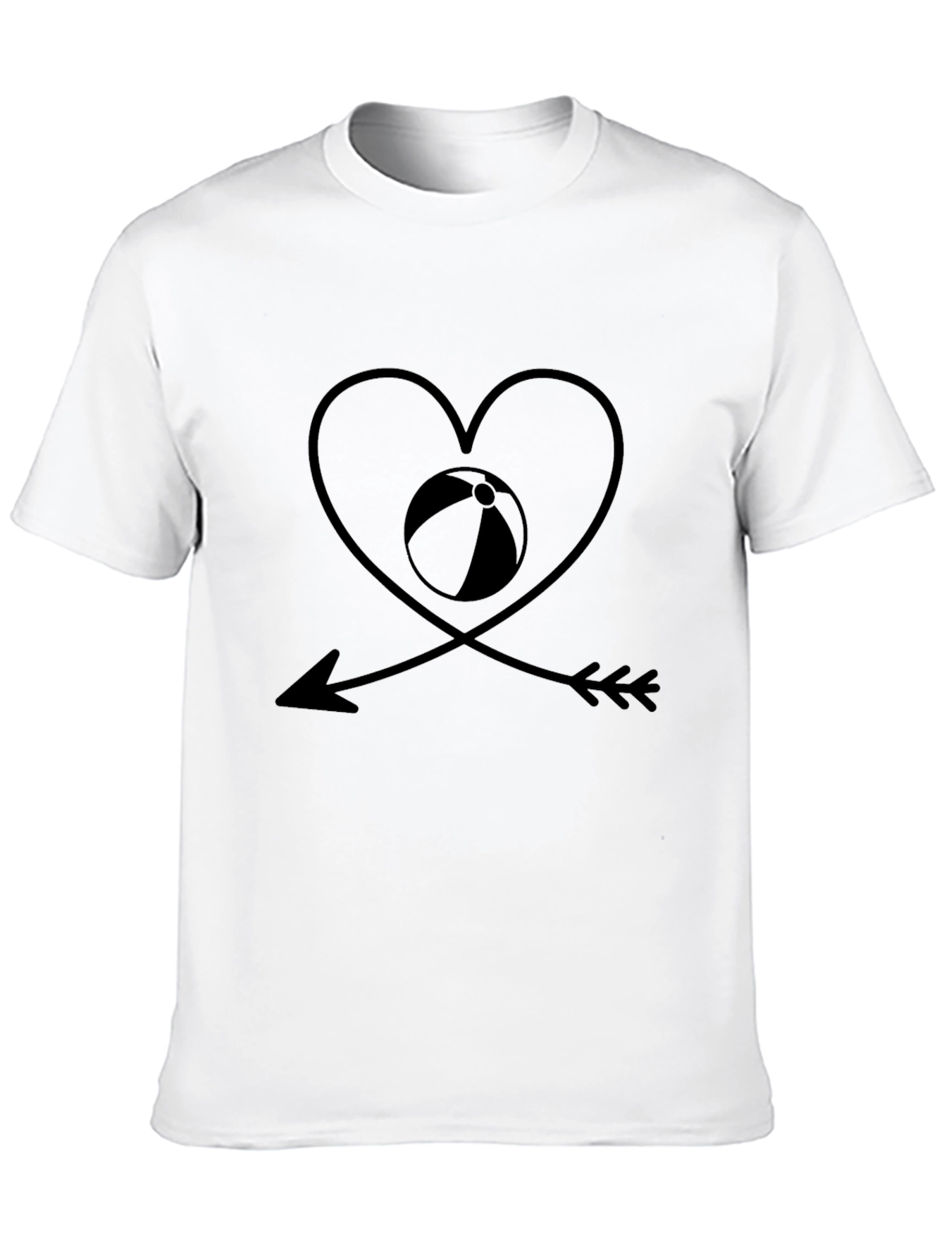 Beach Lover Black Graphic Tee