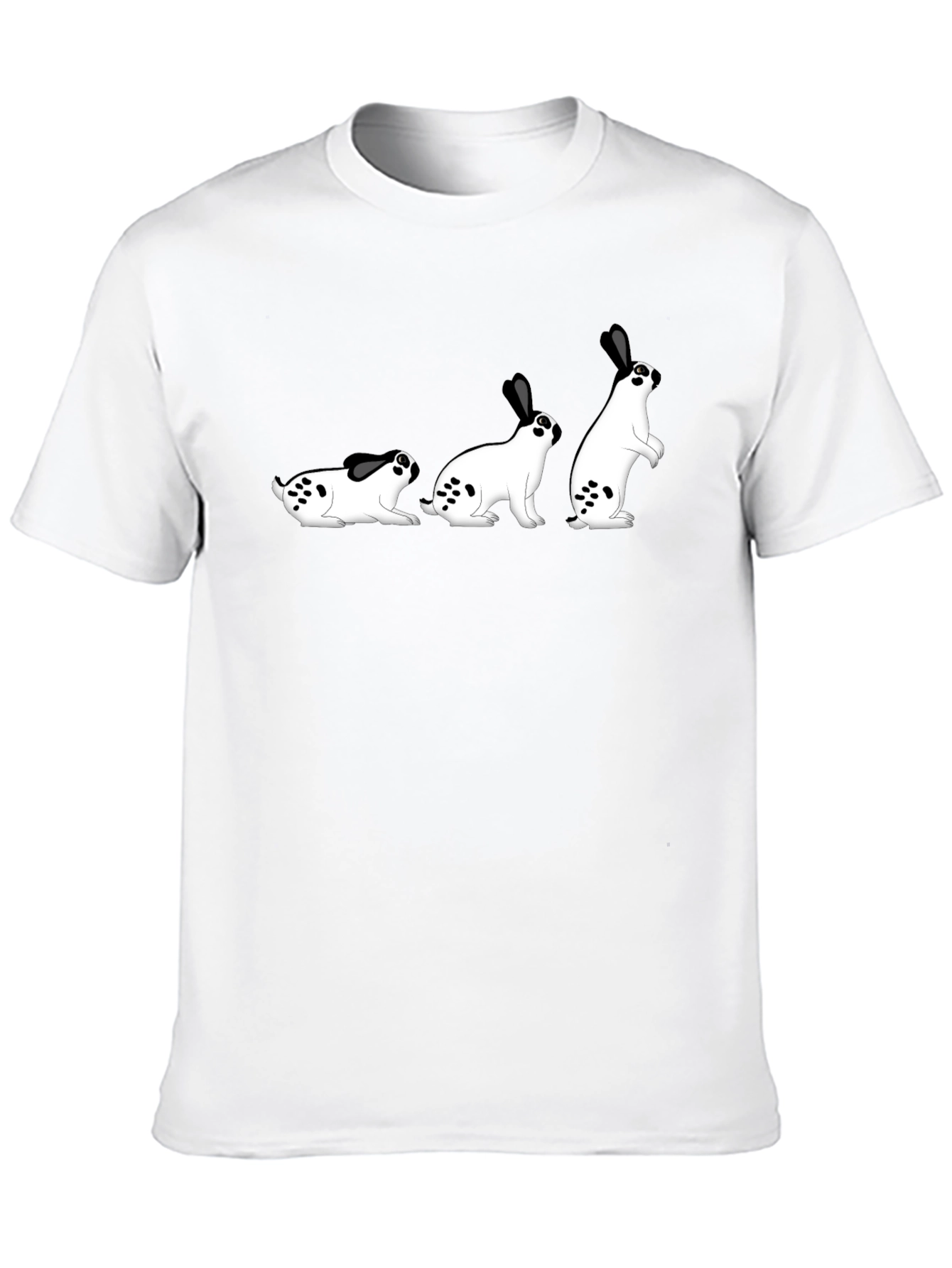 Funny Bunny Evolution T-Shirt - Black