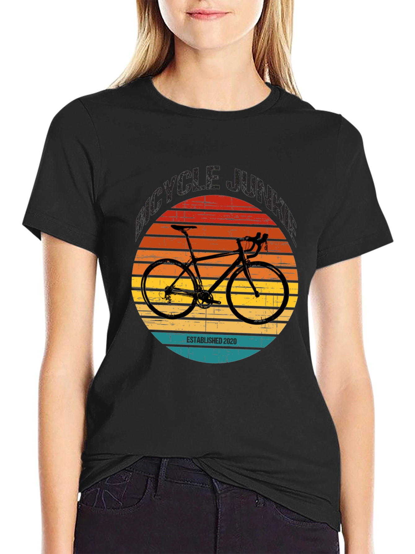 Bicycle Junkie Established 2020 T-Shirt