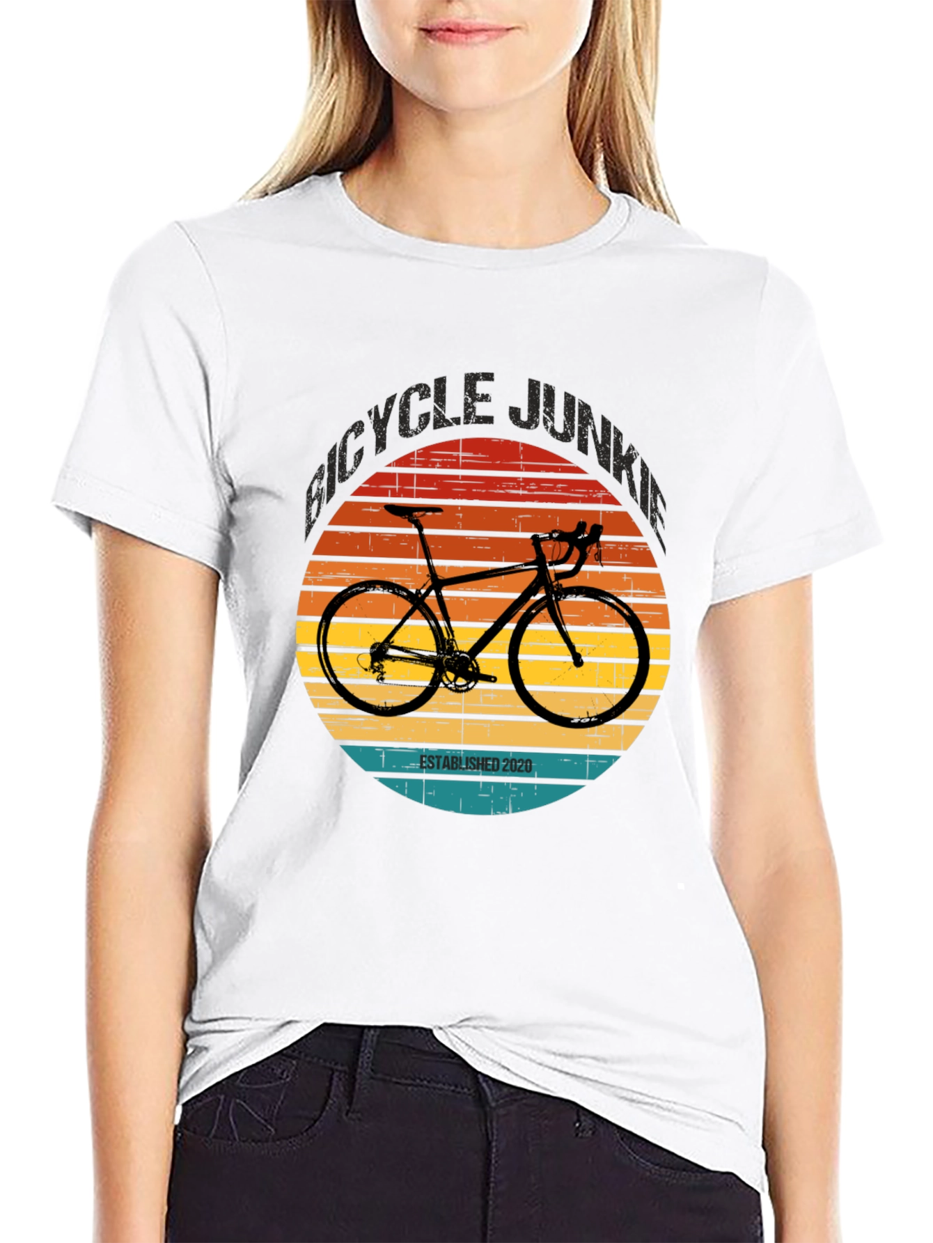Bicycle Junkie Established 2020 T-Shirt