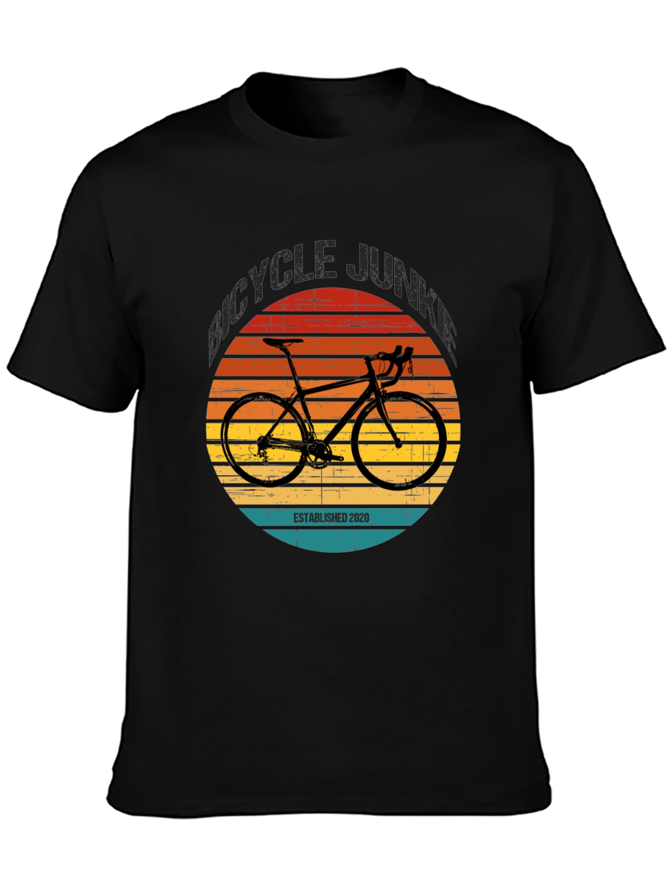 Bicycle Junkie Established 2020 T-Shirt