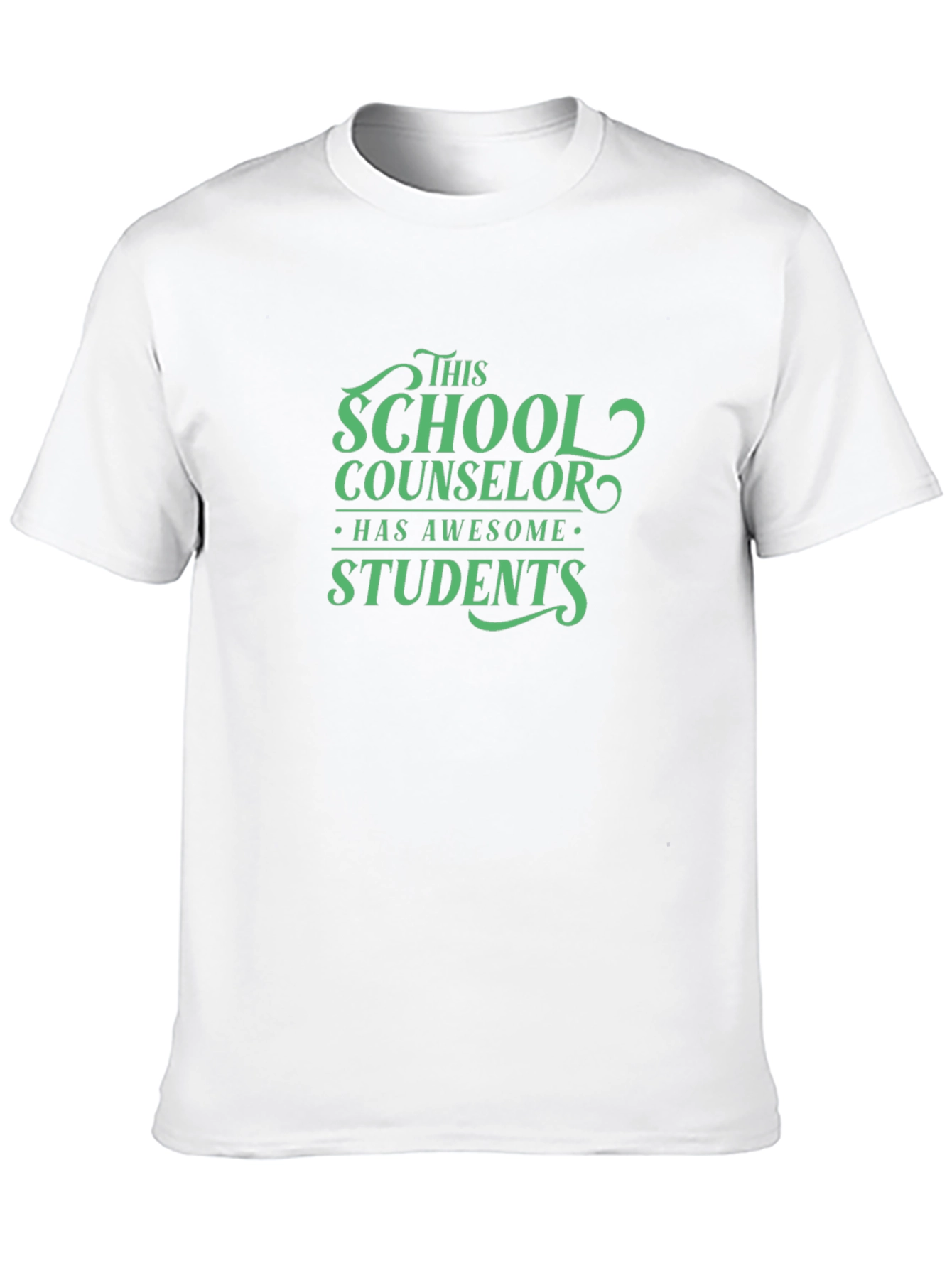 School Counselor Awesome Students Black T-Shirt