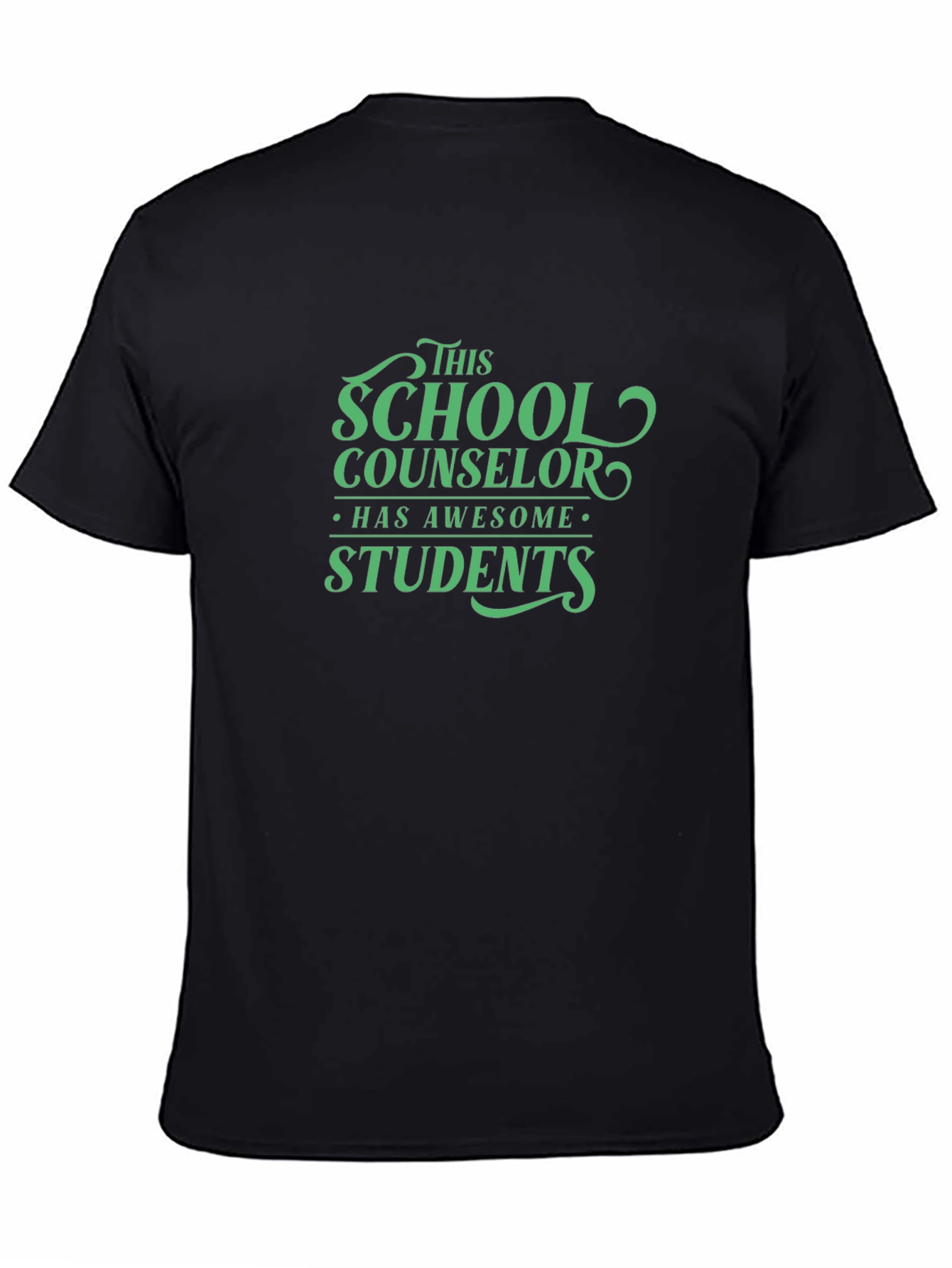 School Counselor Awesome Students Black T-Shirt