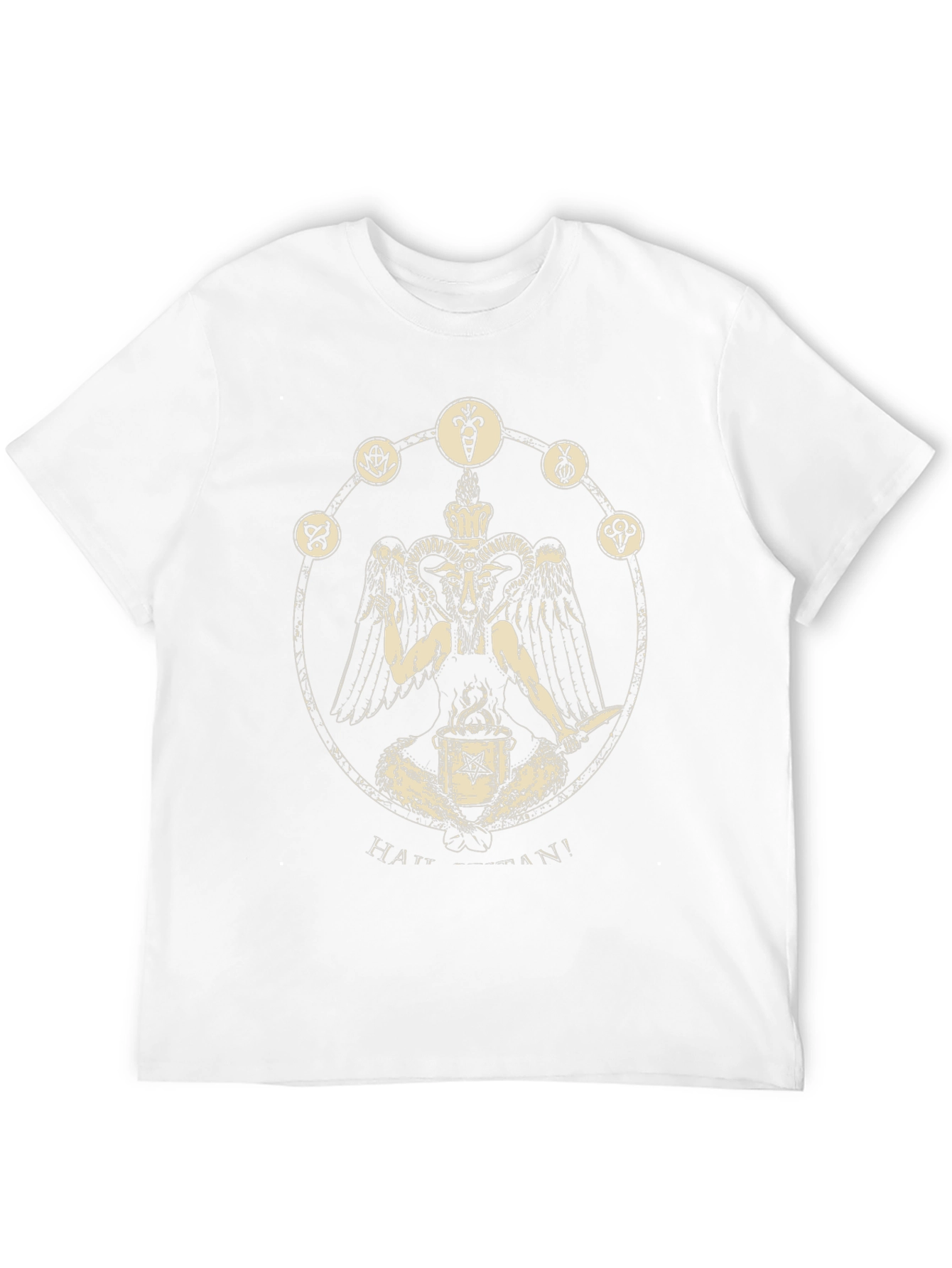 Occult Baphomet Graphic Tee - Black