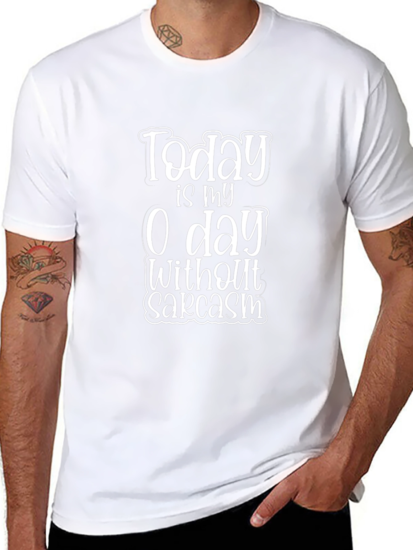 Funny Sarcasm T-Shirt - 0 Days Without Sarcasm