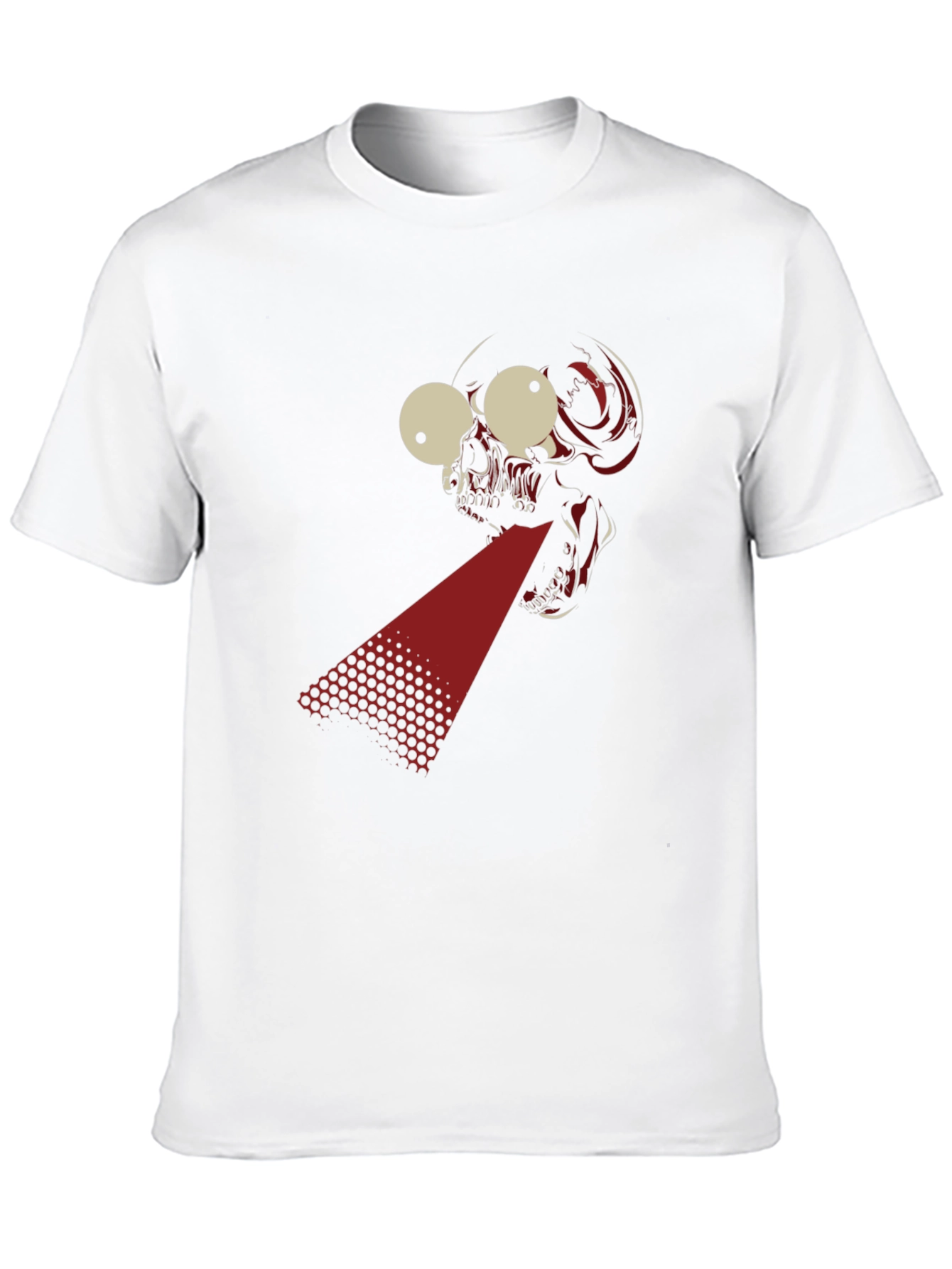 Laser Skull Graphic T-Shirt - Bold Black Tee