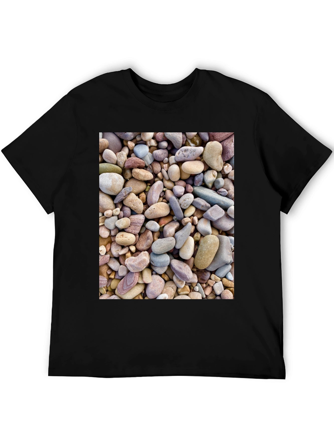 Rocky Beach T-Shirt - Coastal Stone Design