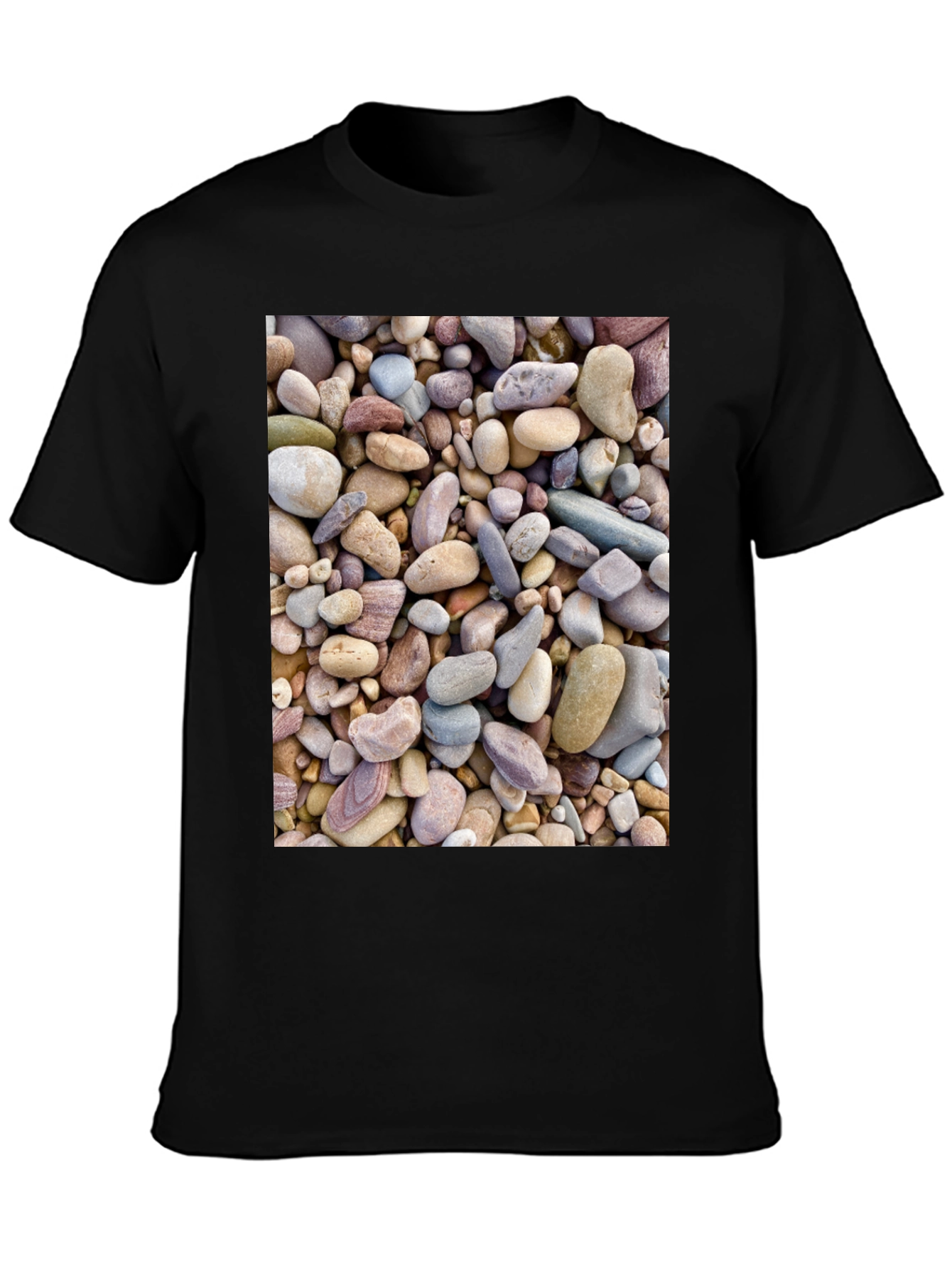 Rocky Beach T-Shirt - Coastal Stone Design