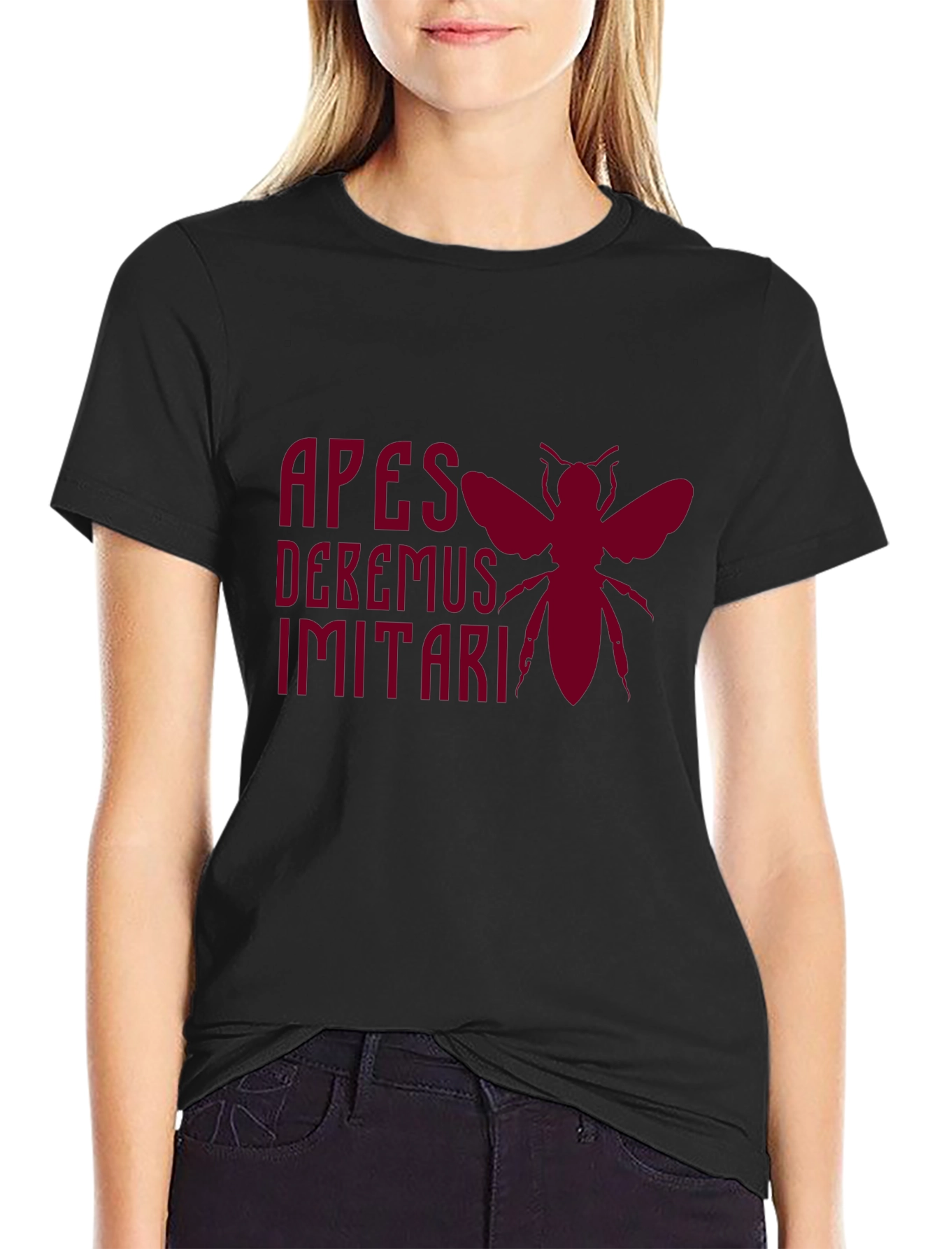 Apes Debemus Imitari Bee Graphic T-Shirt