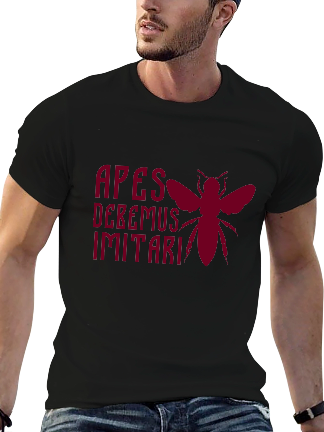 Apes Debemus Imitari Bee Graphic T-Shirt