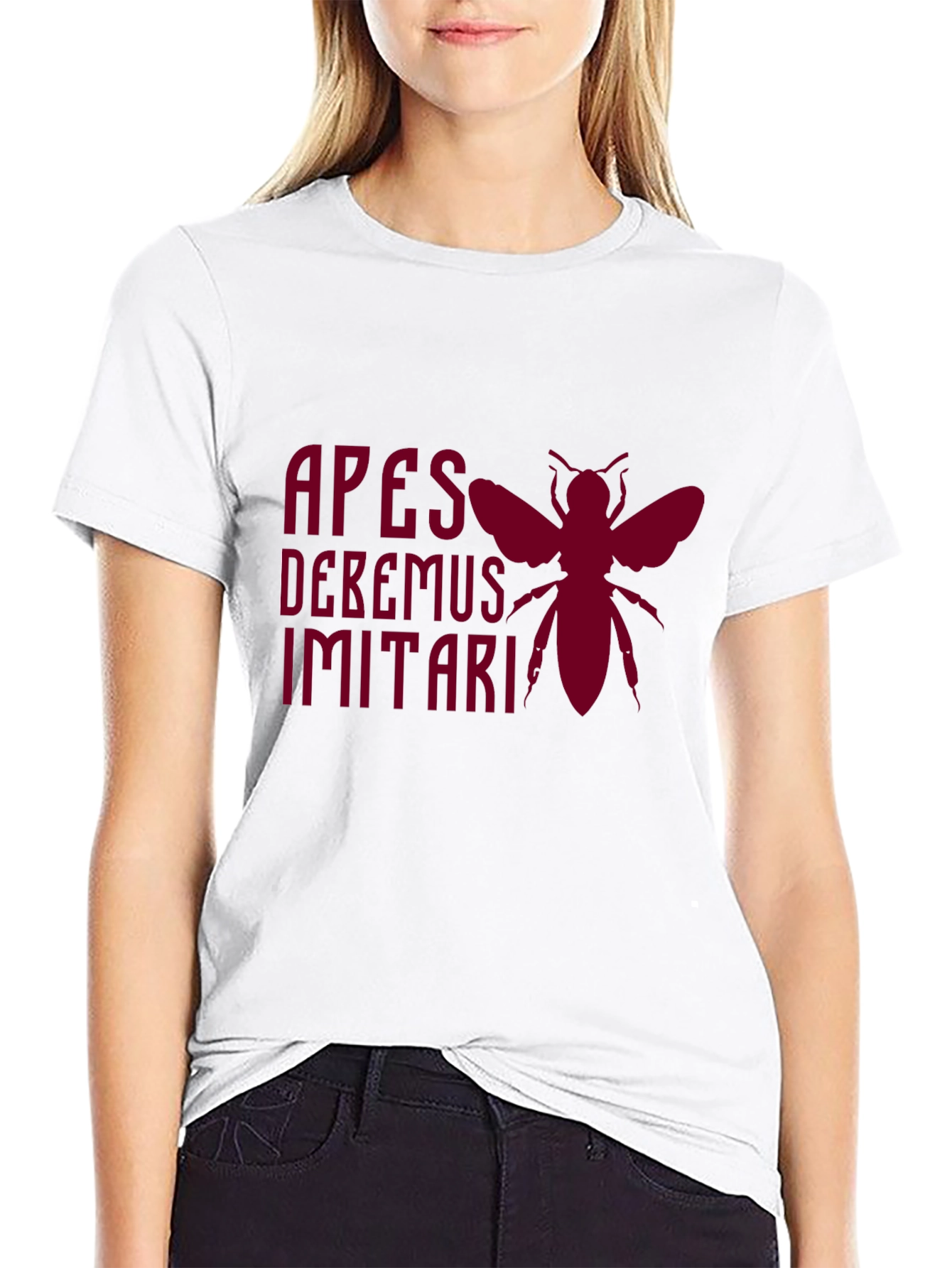 Apes Debemus Imitari Bee Graphic T-Shirt